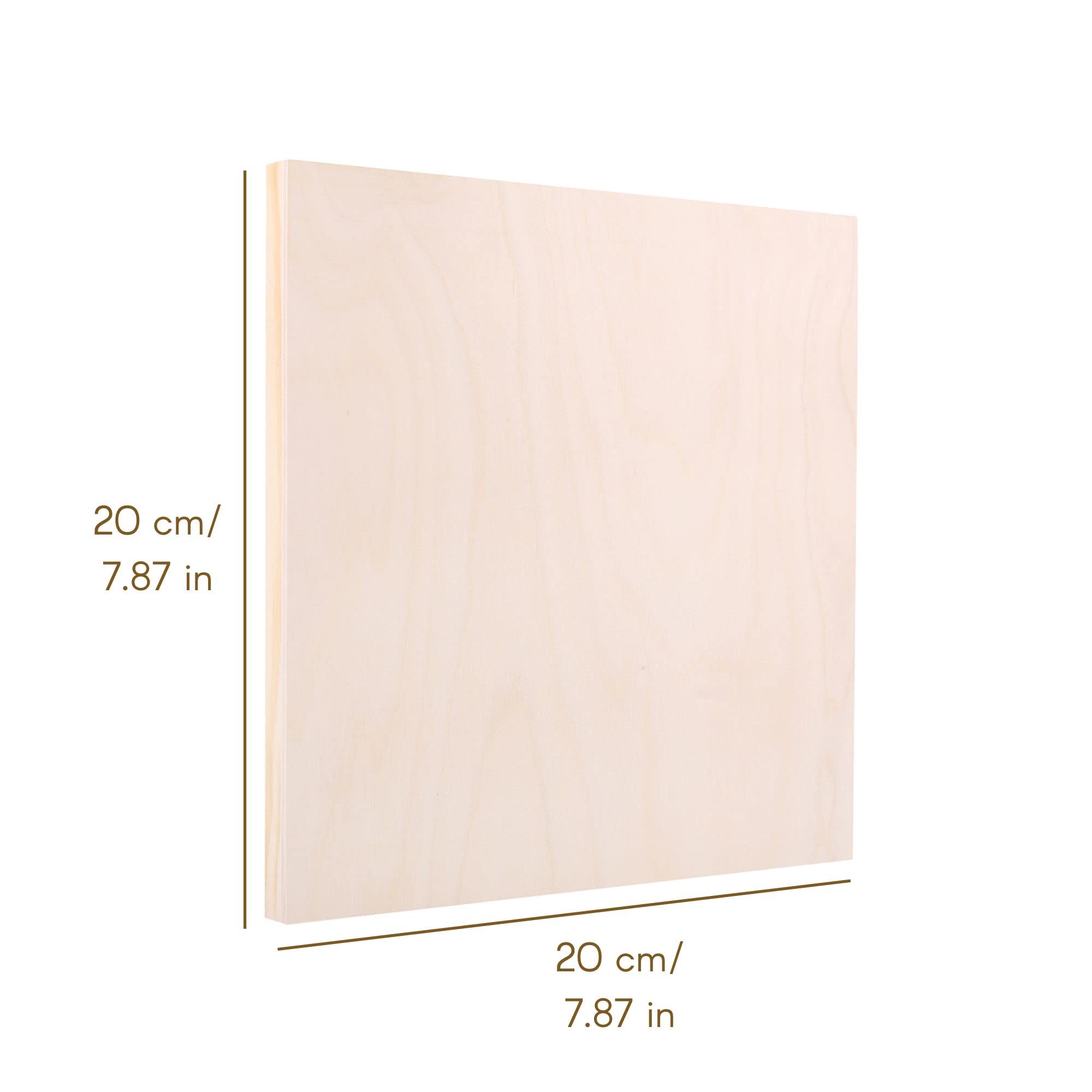 Creative Deco Plywood Toile bois 20x20 cm hêtre lisse