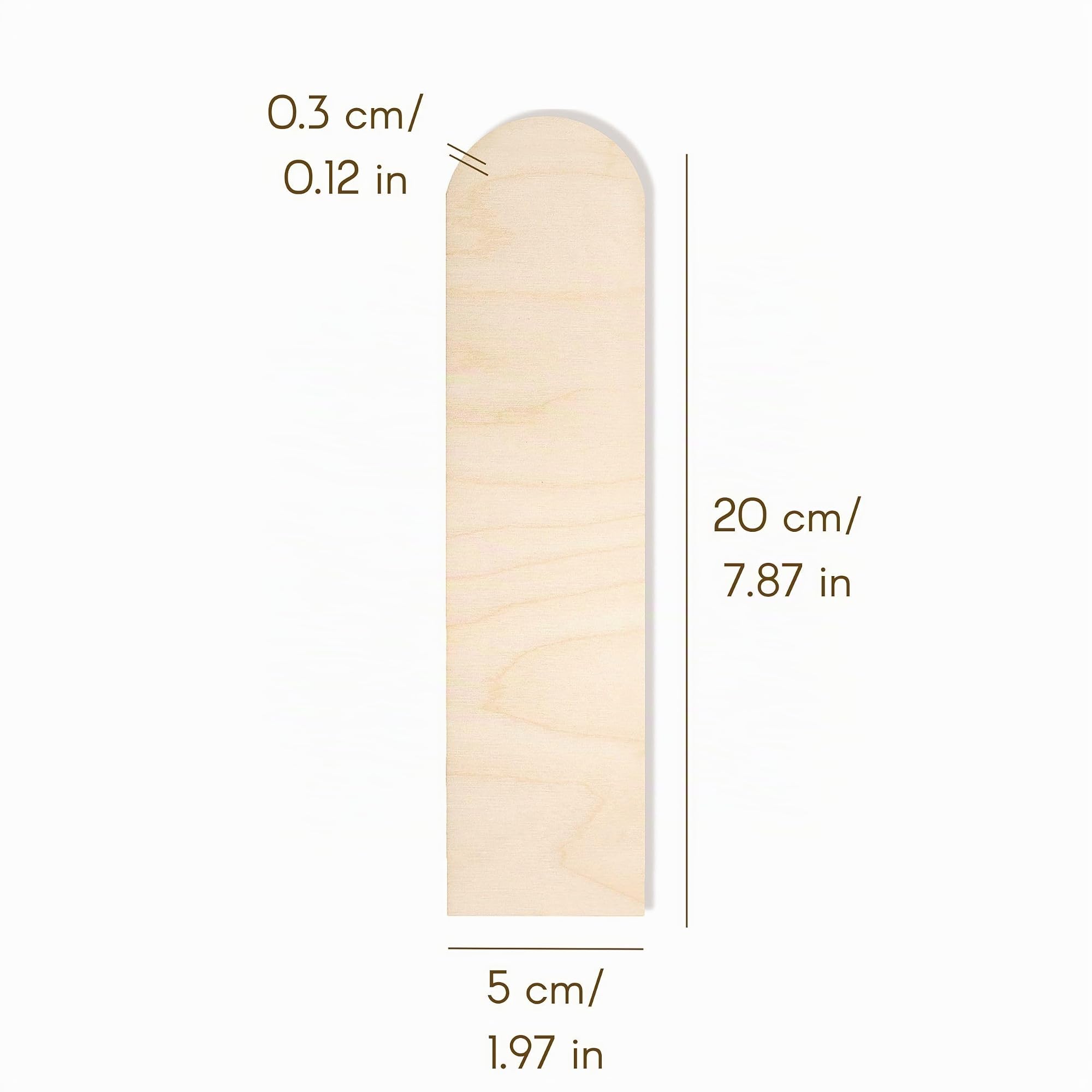 Creative Deco Wood marque-page bois 20x5 cm x10 pyrogravure