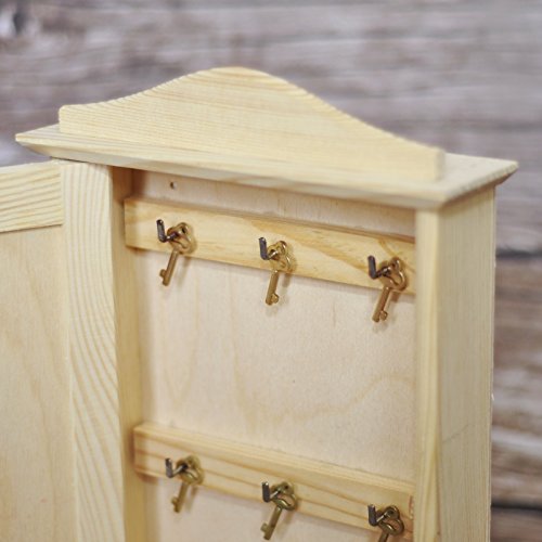 Creative Deco Clé rechange 30x15 mm or vintage lot 3 boîte bois