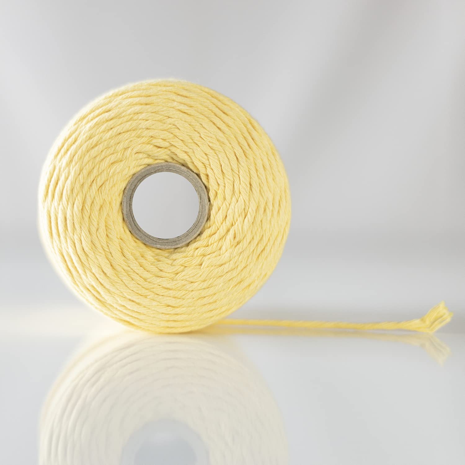 Creative Deco Strings corde macramé 3mm x 200m jaune pastel