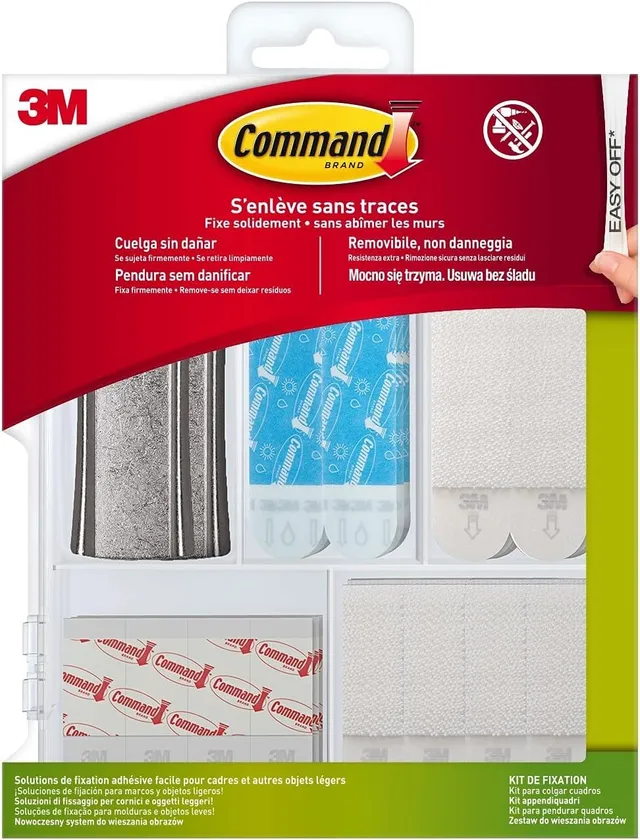 Command Languettes Accroches Tableaux assortiment sans percer