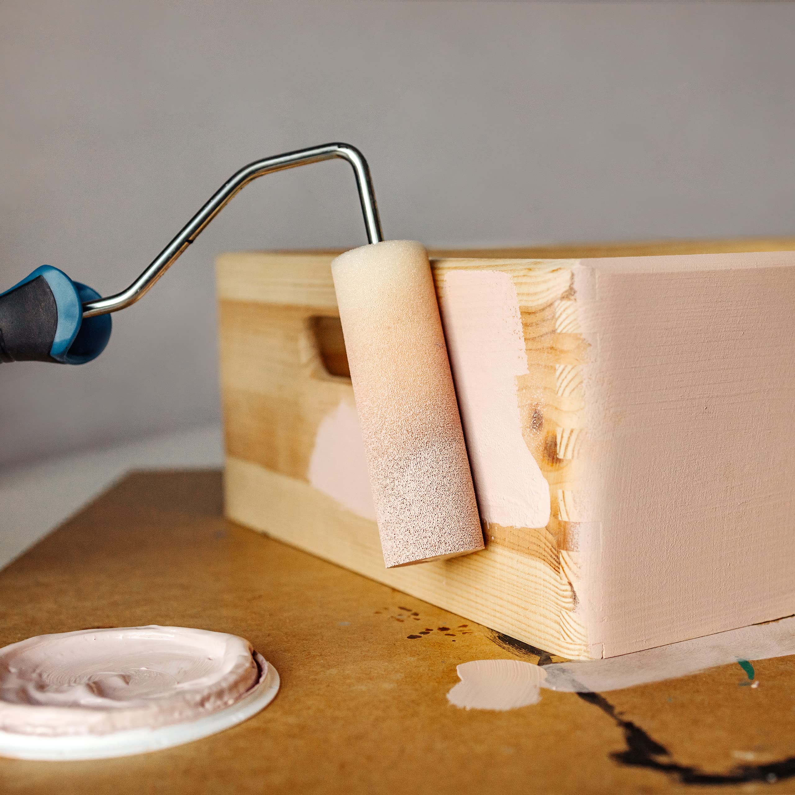 Creative Deco Caisse bois 40x30x14 cm poignées beige