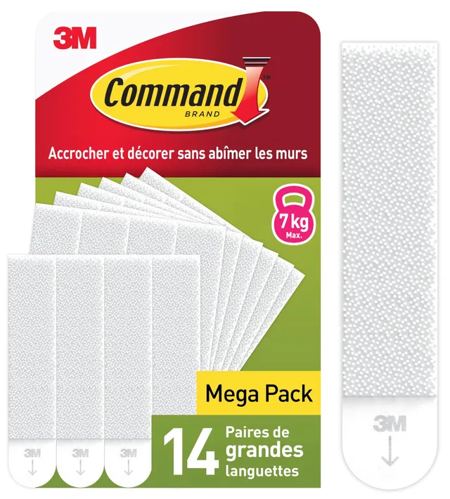 Command languettes tableaux grandes blanches 7kg 14 paires