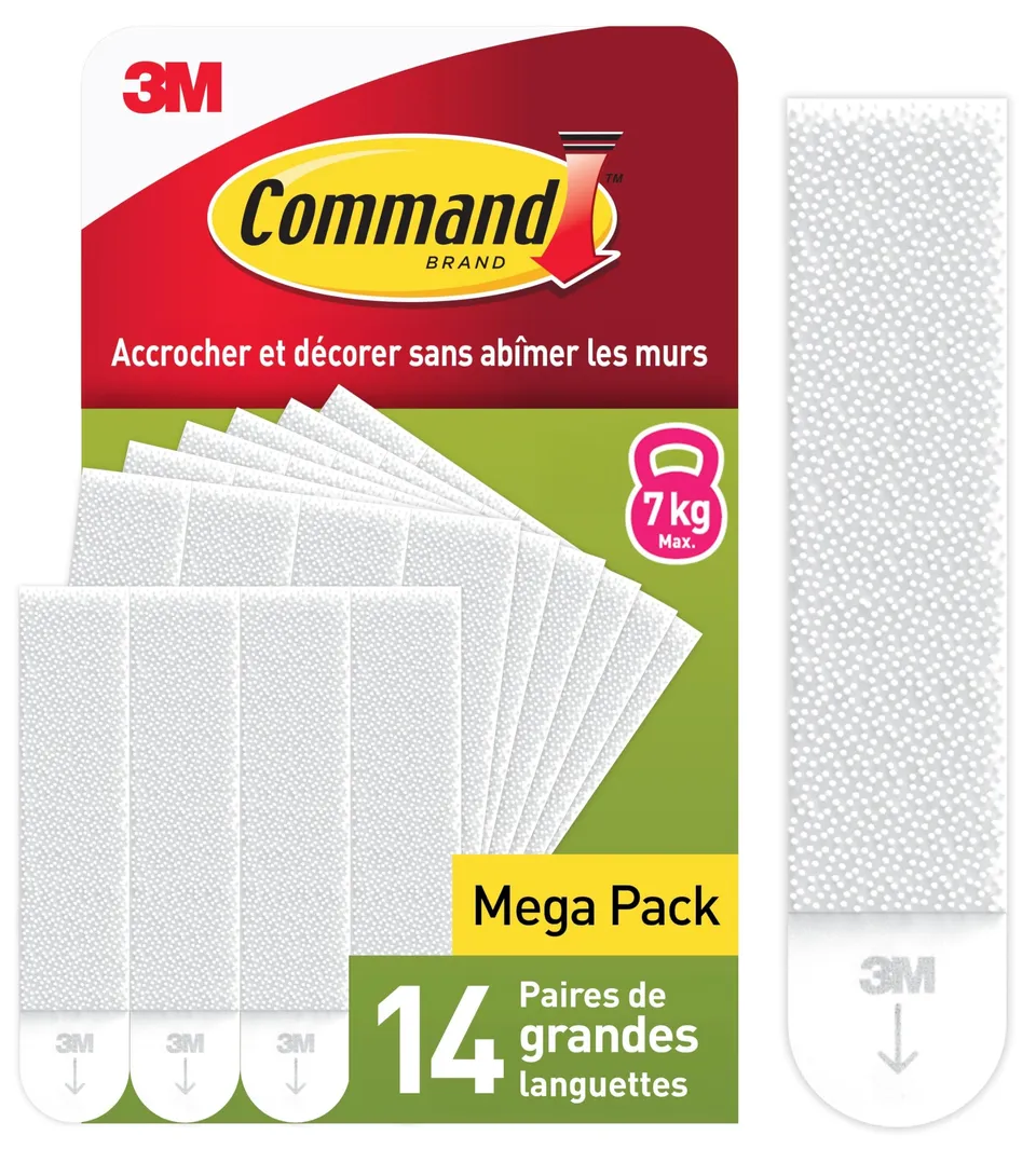 Command languettes tableaux grandes blanches 7kg 14 paires