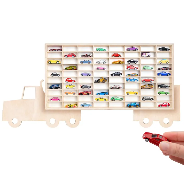 Creative Deco étagère camion bois 80 cases 116x54x5 cm
