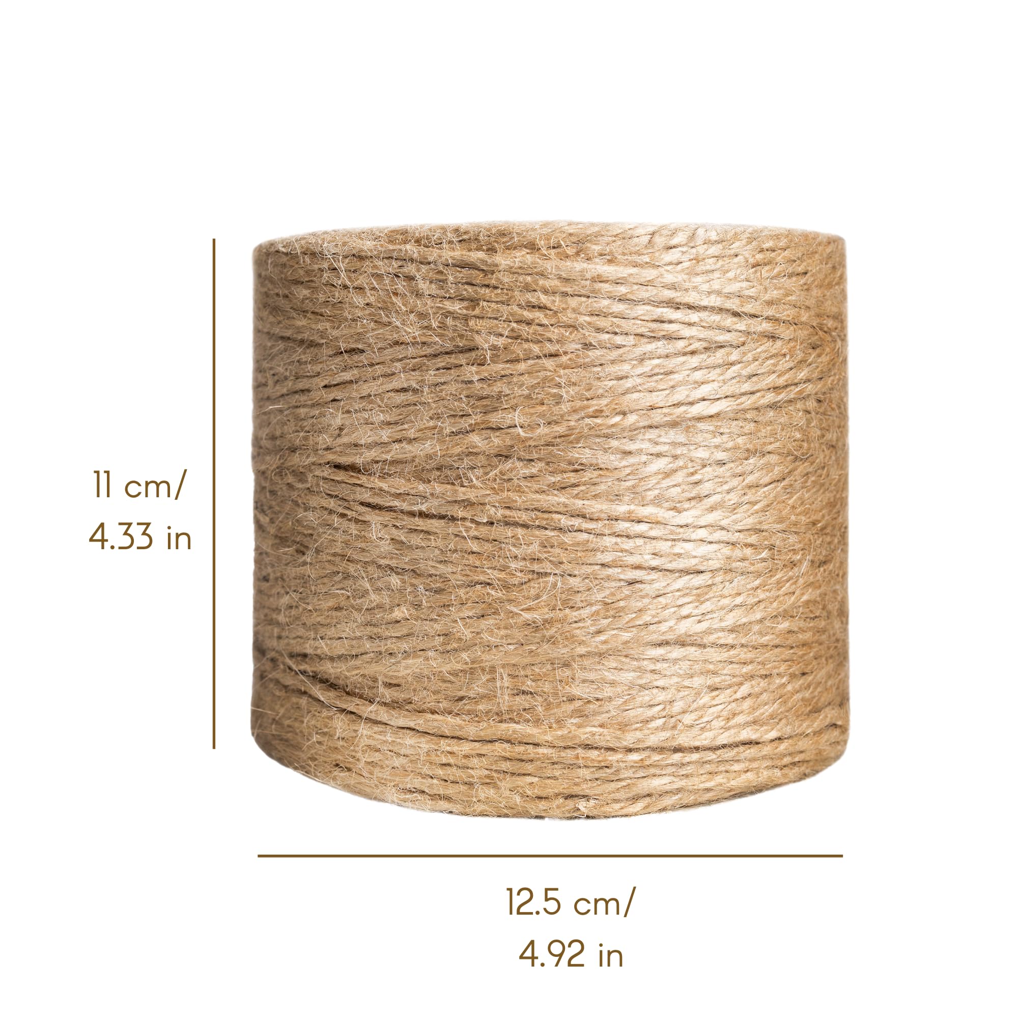 Creative Deco Ficelle jute 3 mm bobine 300 m naturel