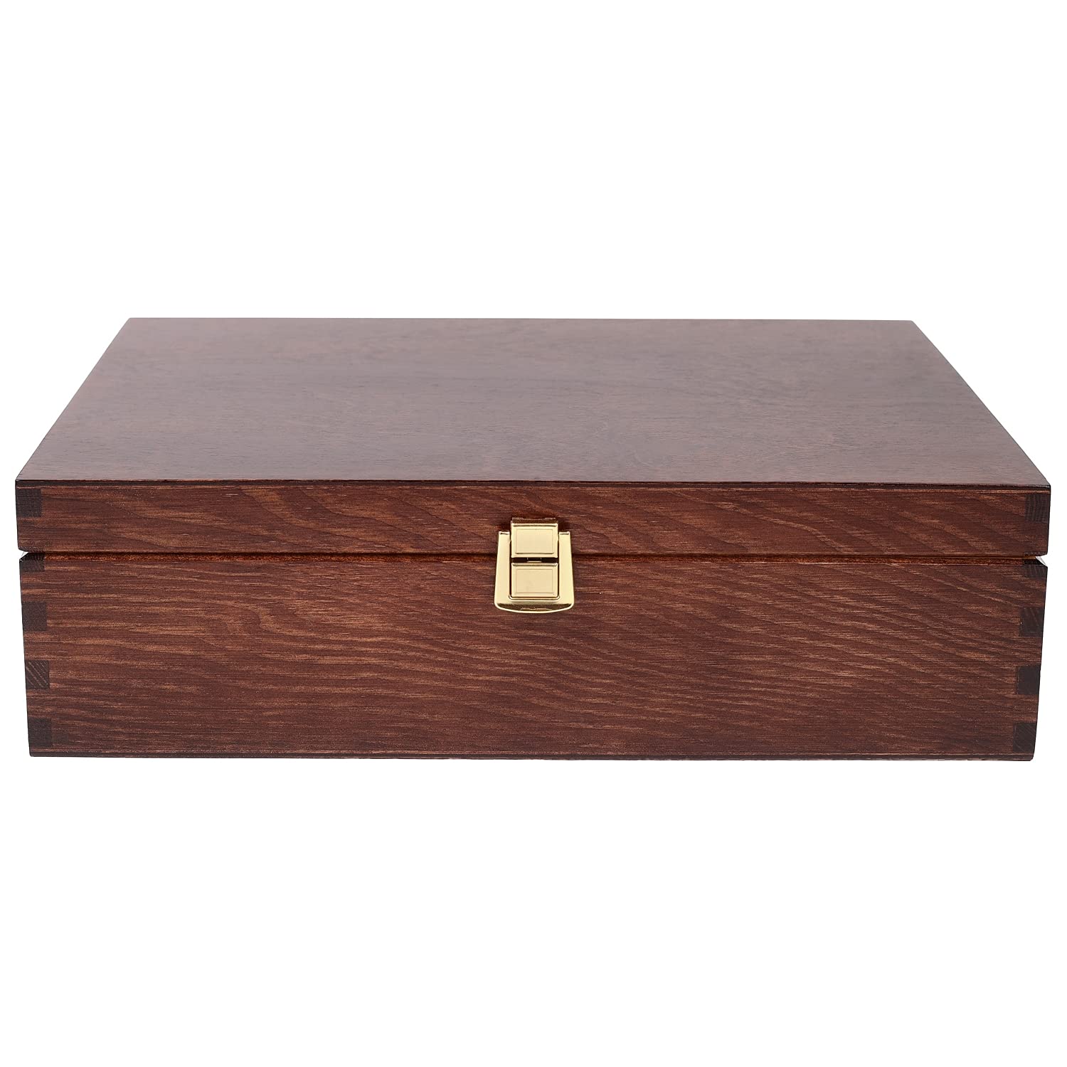 Creative Deco caisse à vin bois marron 3 bouteilles 35x30 cm