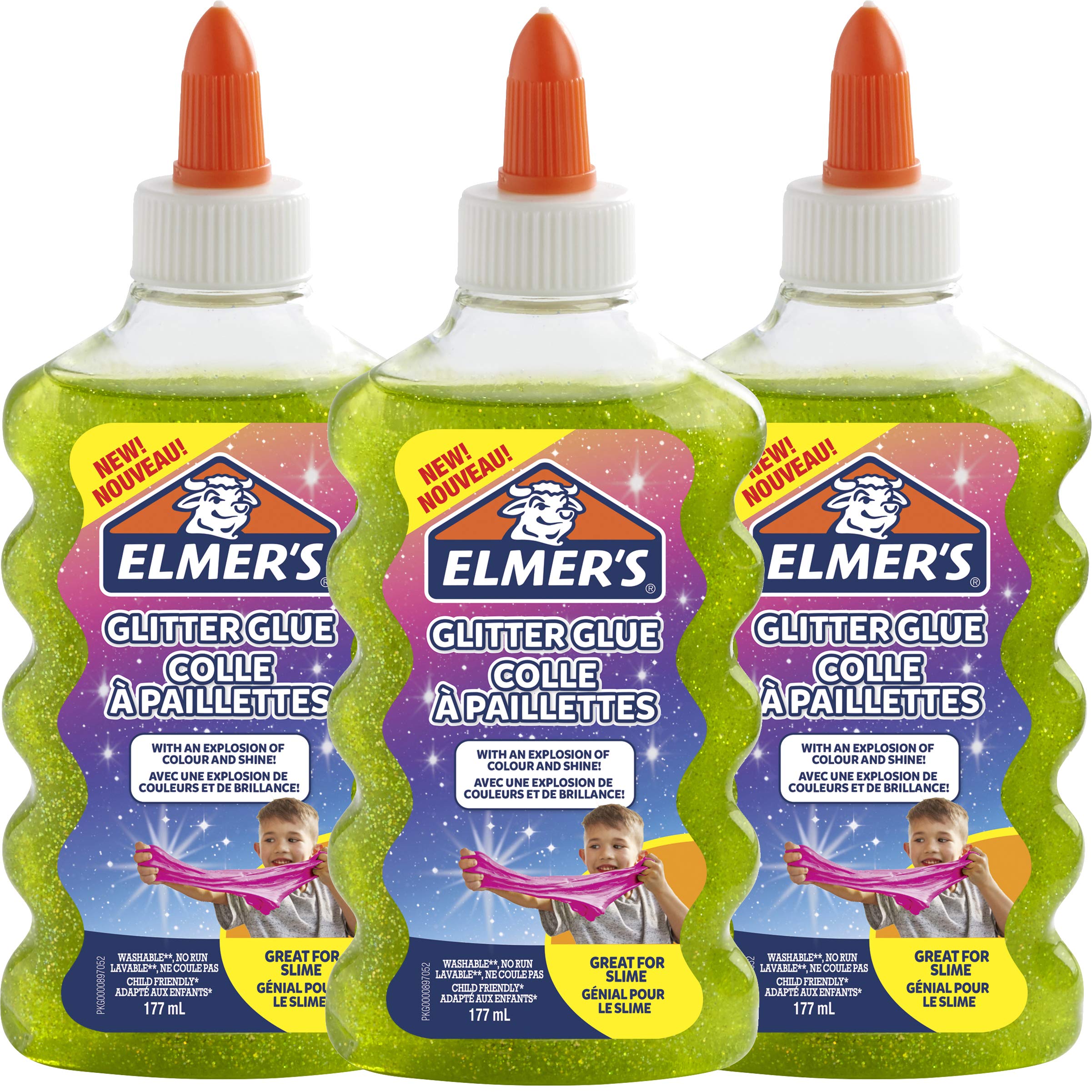 Elmer's Specialty Glue colle pailletée verte 177 ml x3