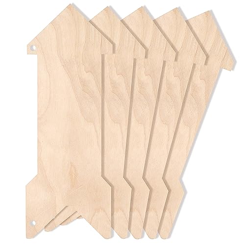 Creative Deco Flèches bois 30x11 cm lot 5 à peindre