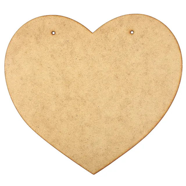 Creative Deco Plaques Cœur MDF 15x13 cm Lot de 4 à Peindre