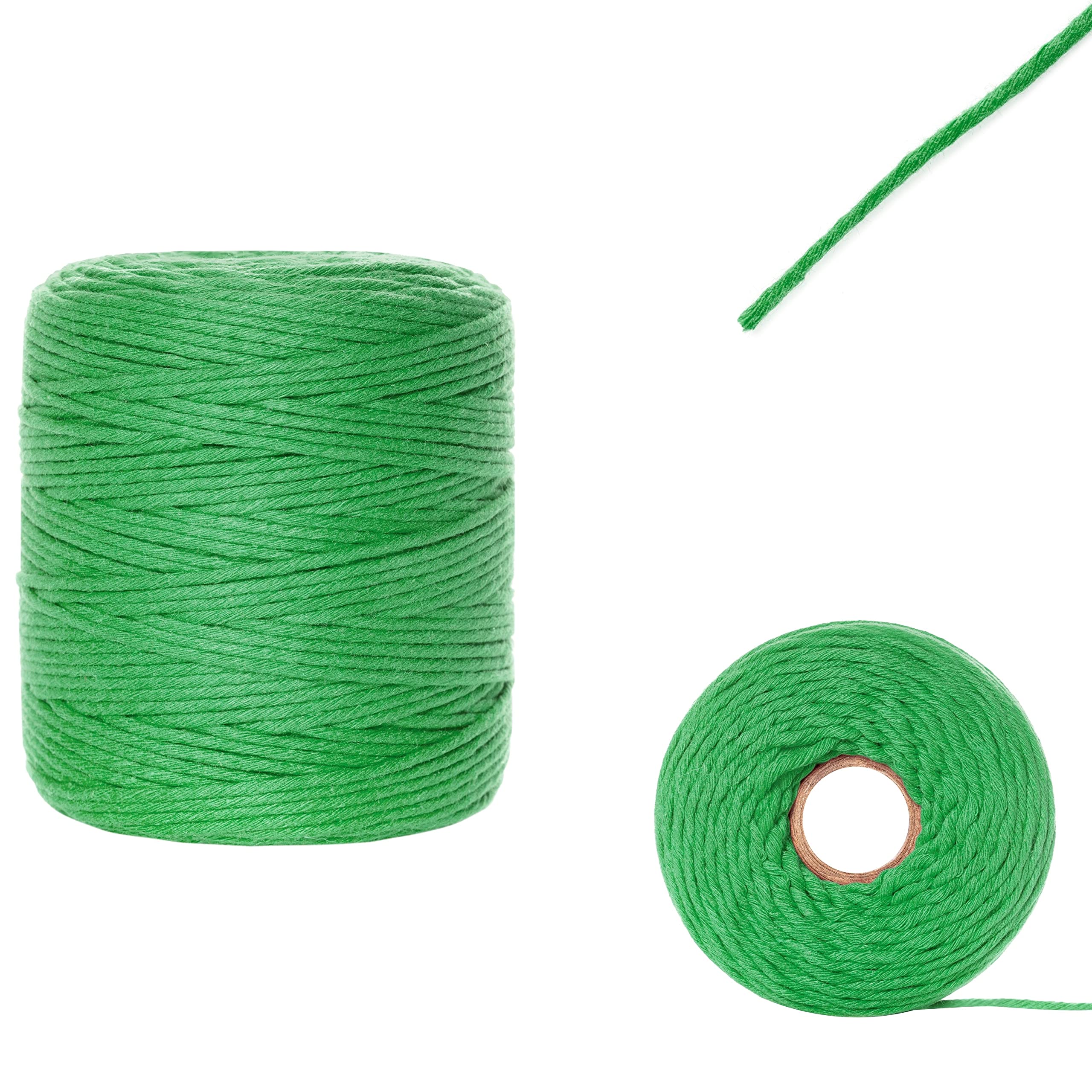 Creative Deco Strings Corde macramé verte 3mm 200m coton
