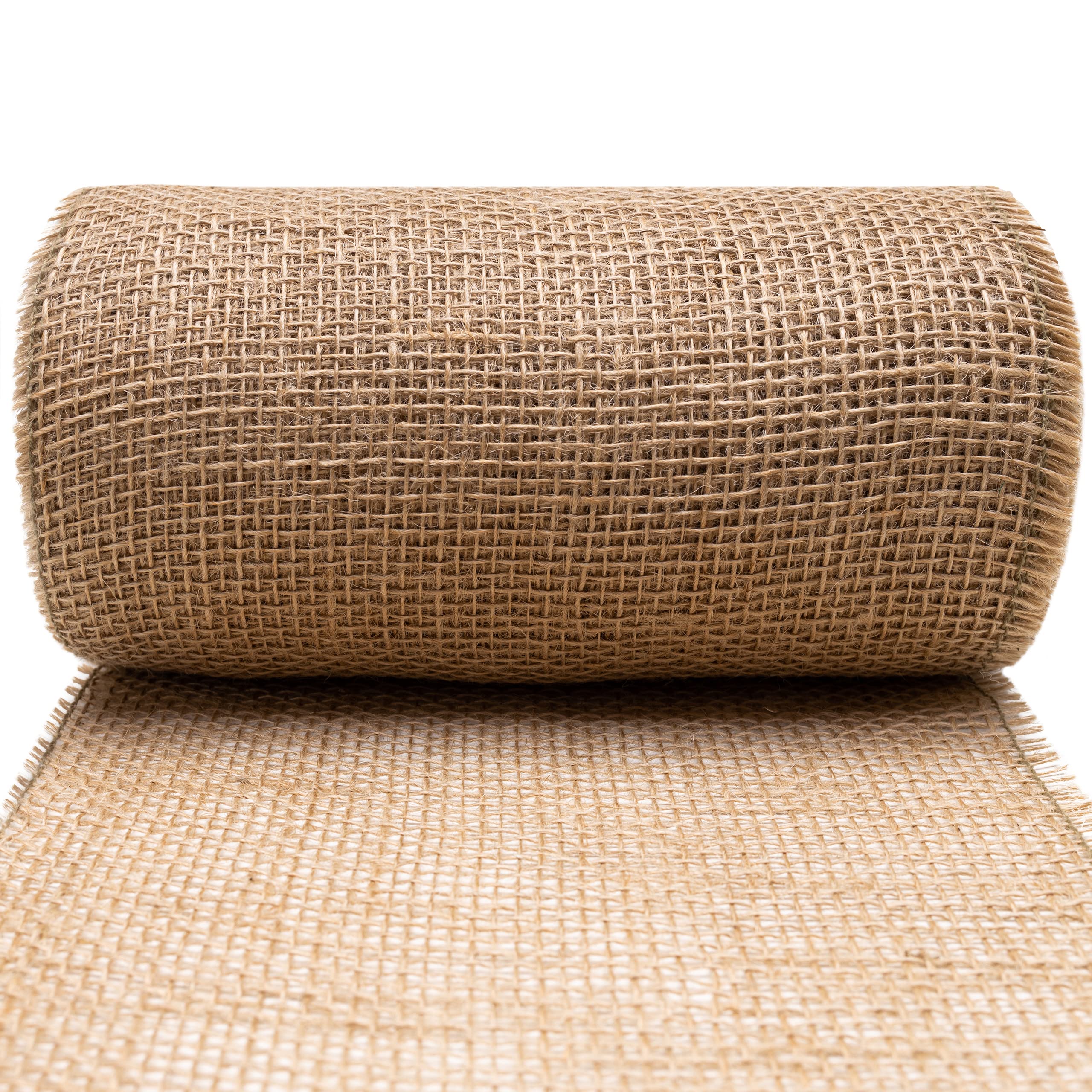 Creative Deco Ruban 20cmx10m Toile de Jute Beige Naturel