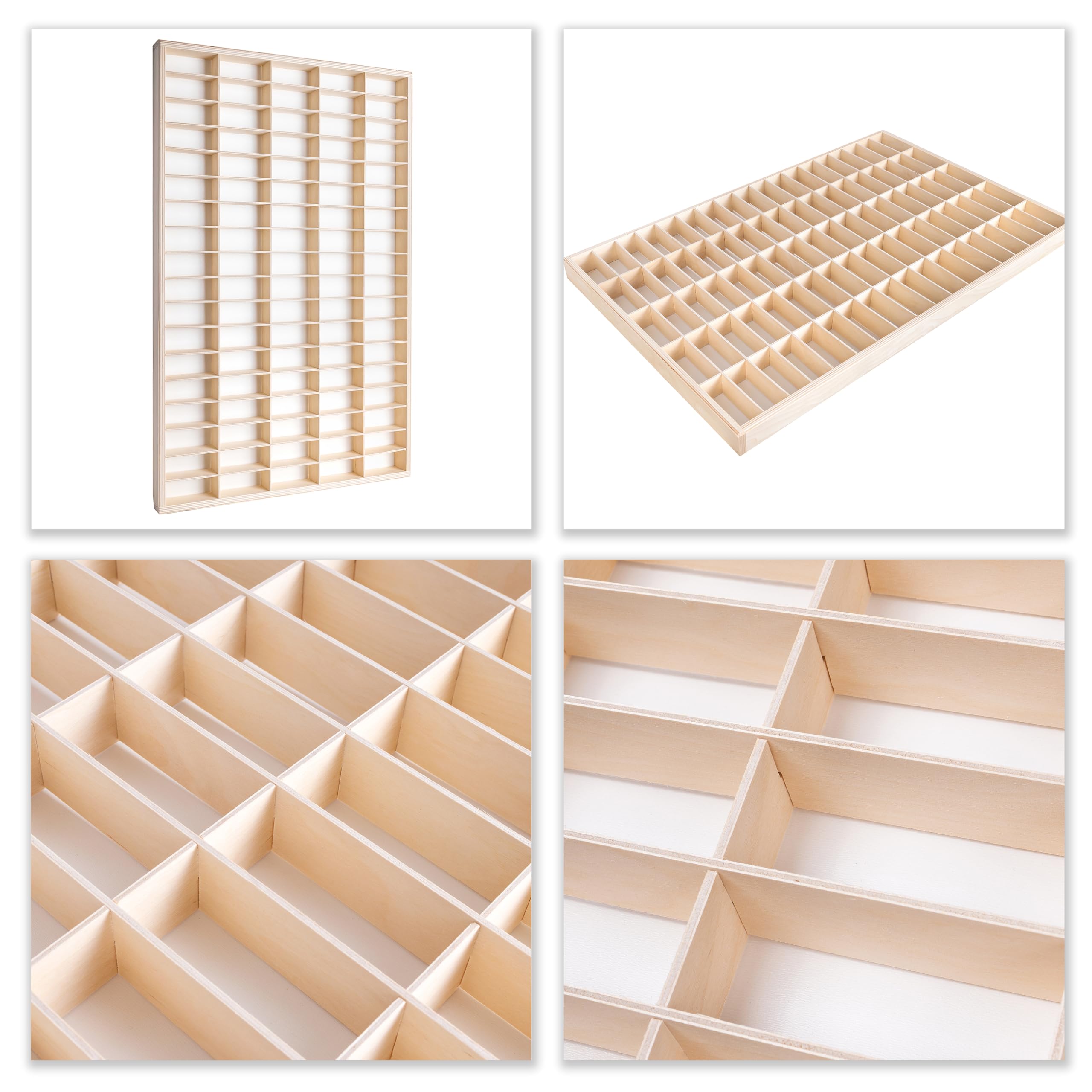 Creative Deco Étagère Collection Bois 90 Cases 78,8 cm