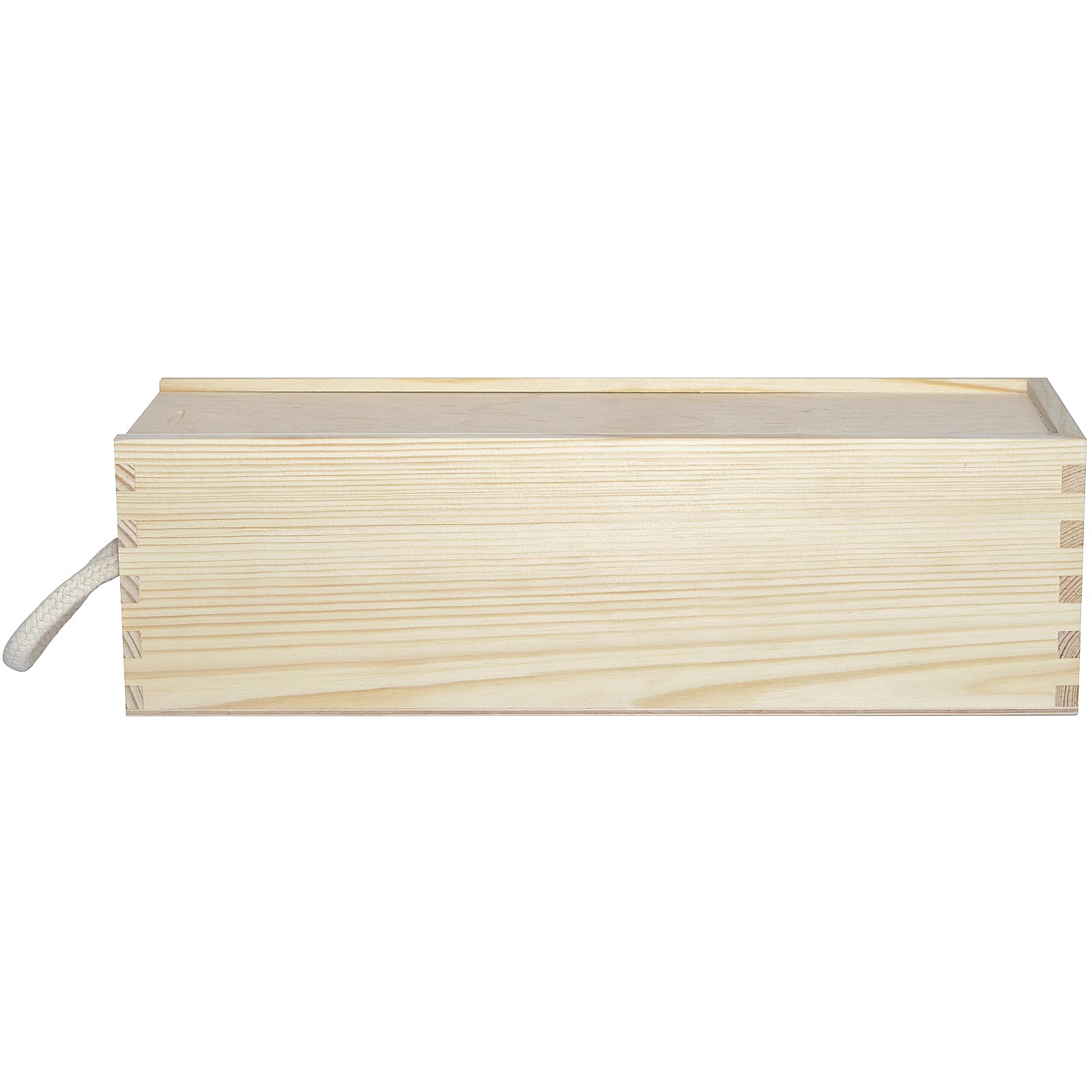 Creative Deco Caisse Vin Bois 1 Bouteille Beige 36x11 cm