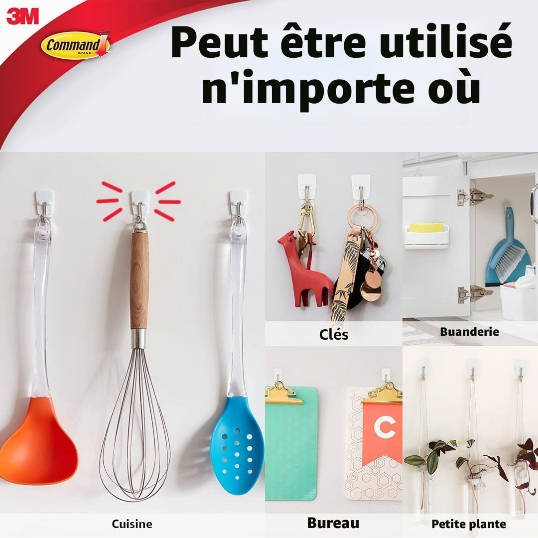 Command Crochets Pointe Métal Petit x9 + 12 Languettes