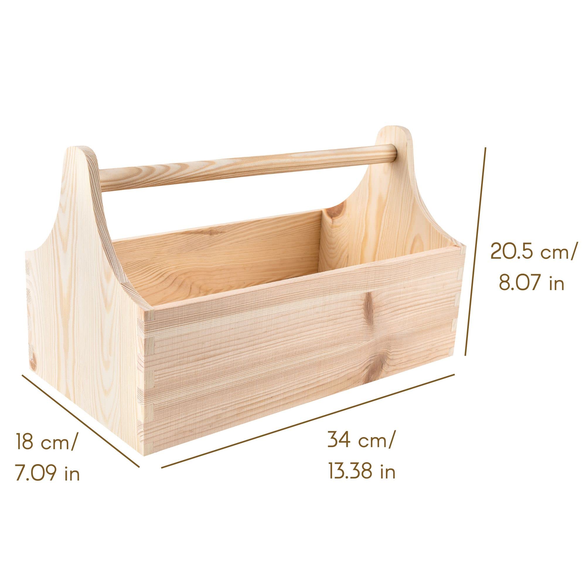 Creative Deco Boîte à outils bois 34x18x20,5 cm personnalisation