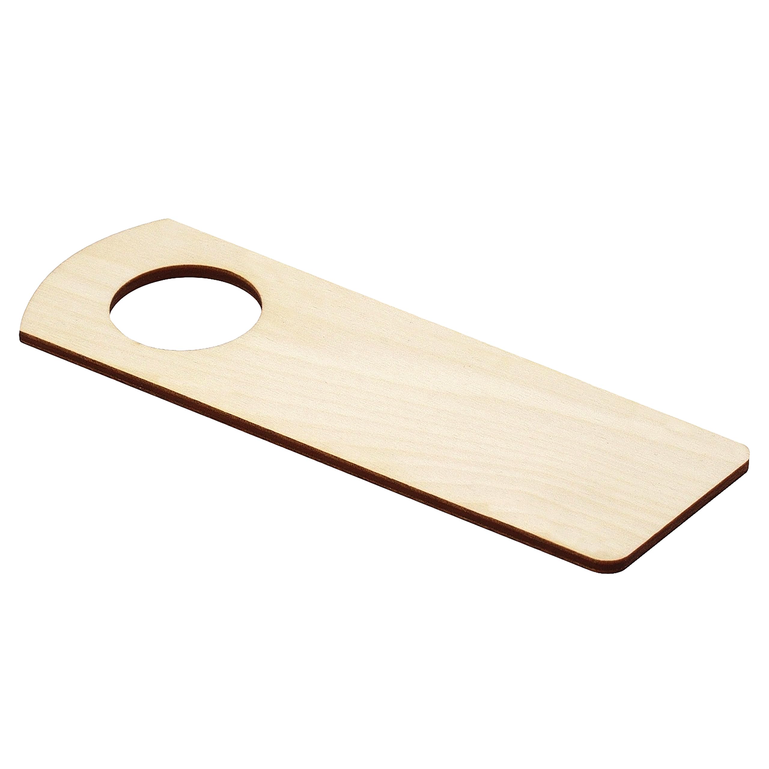 Creative Deco Plaque porte ronde 15x5 cm bois lot 10 à décorer