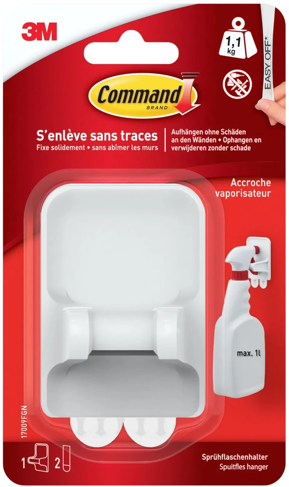 Command Accroche Vaporisateur 1,1 kg x1 Grande Languette