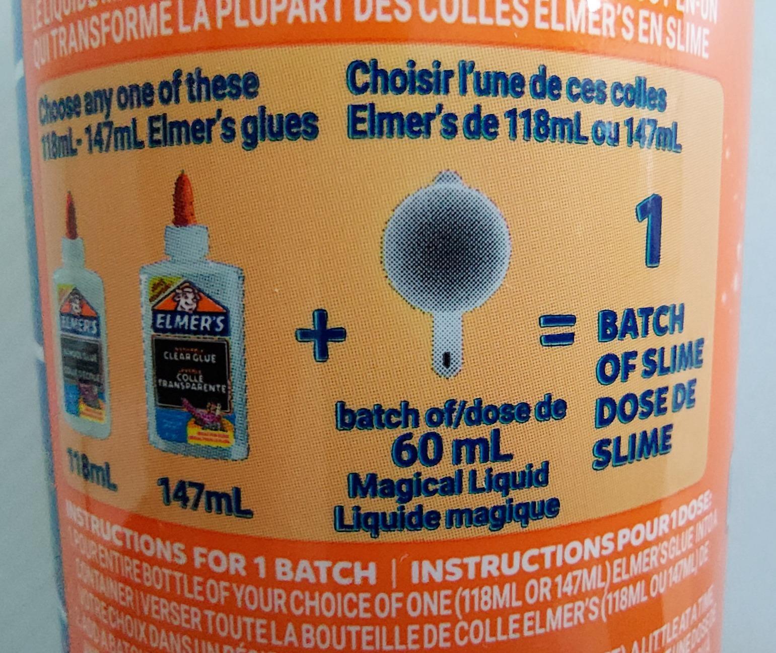 Elmer's Liquide Magique Activateur Slime 259 ml 4 Lots