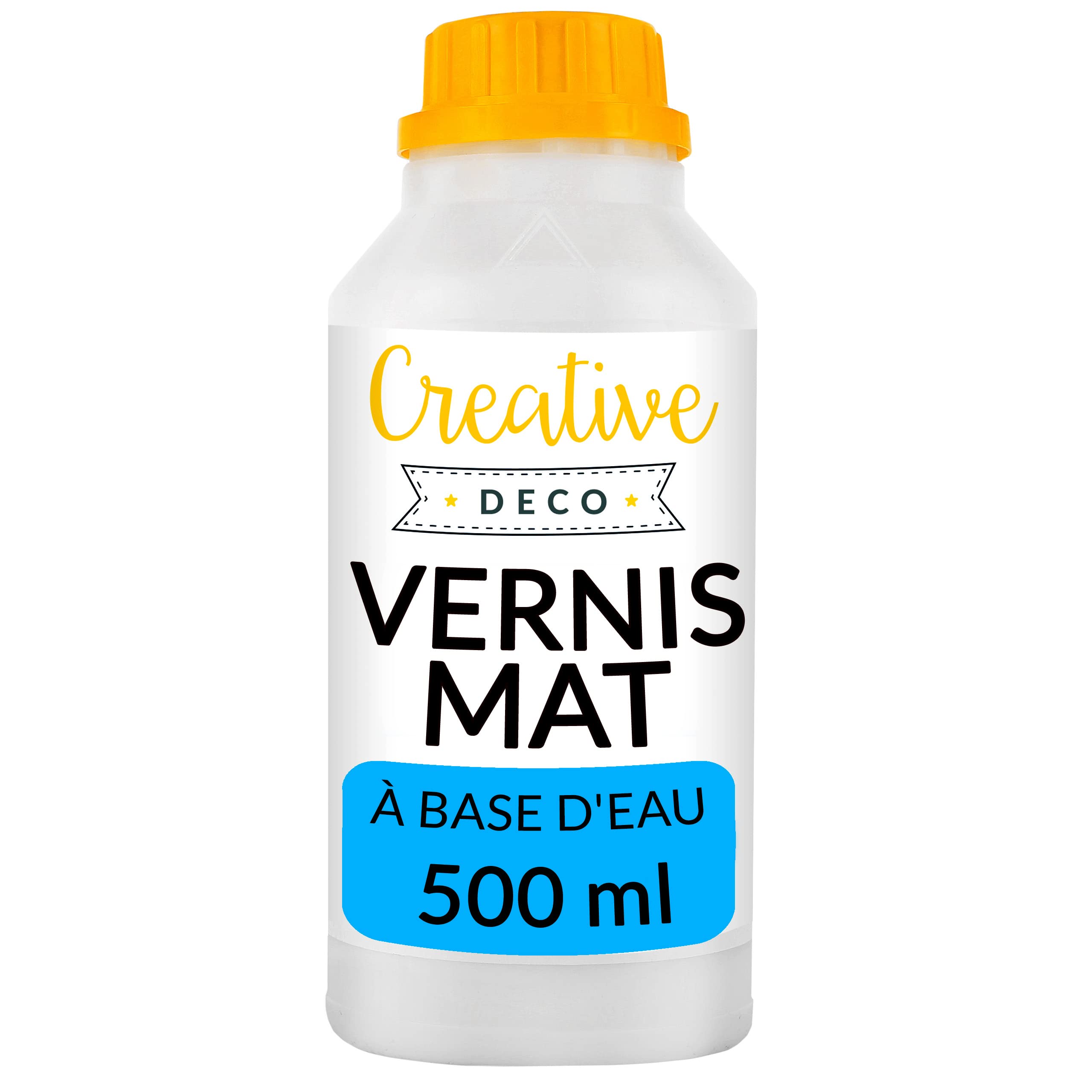 Creative Deco Vernis Peinture Acrylique Mat 500 ml transparent