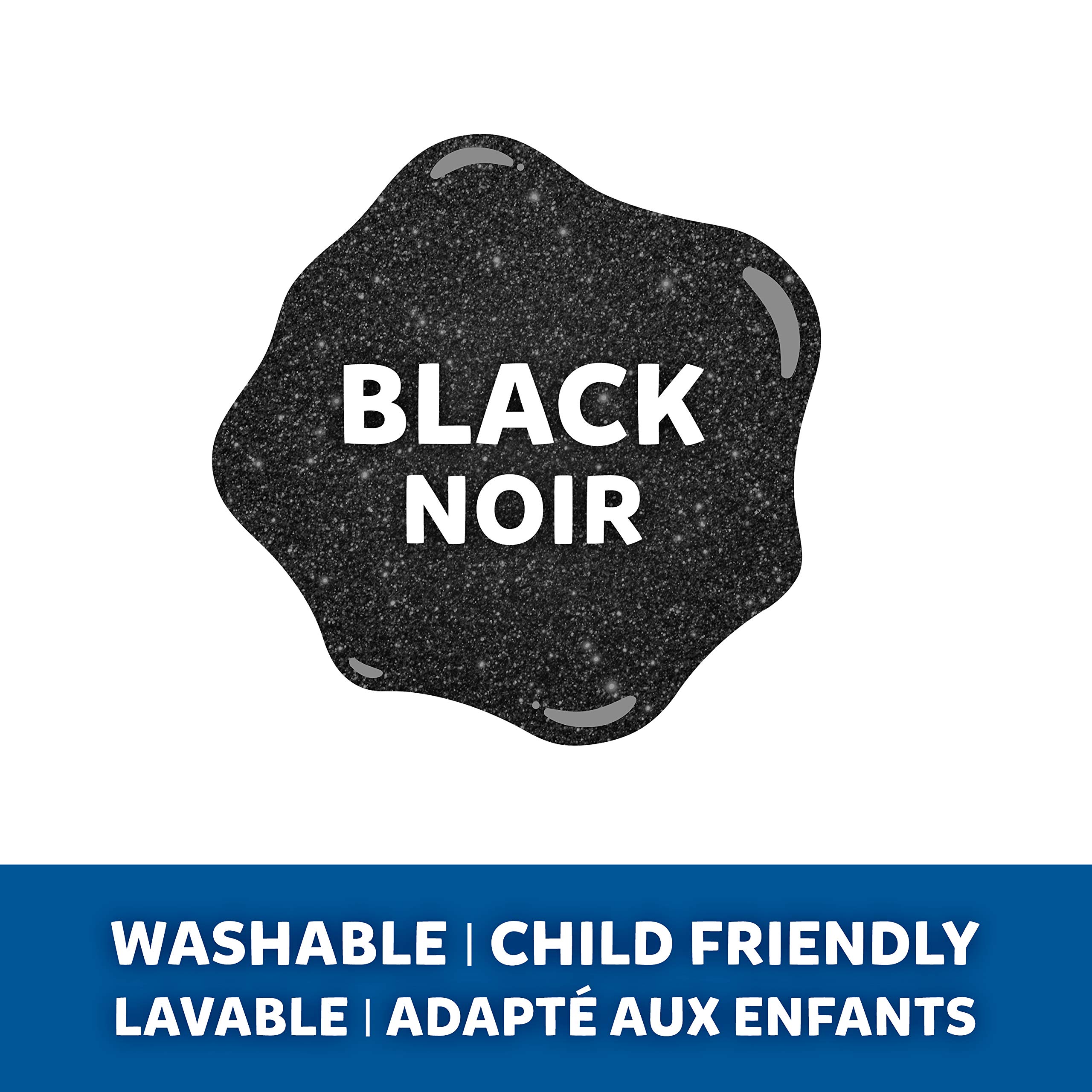 Elmer's Colle PVA Pailletée Noire 177 ml Lot de 3 Lavable
