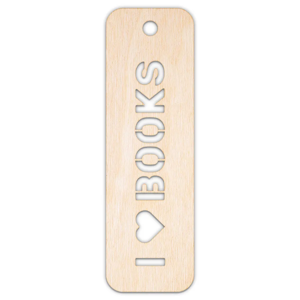 Creative Deco Personalised forme marque-page bois 3 mm brut