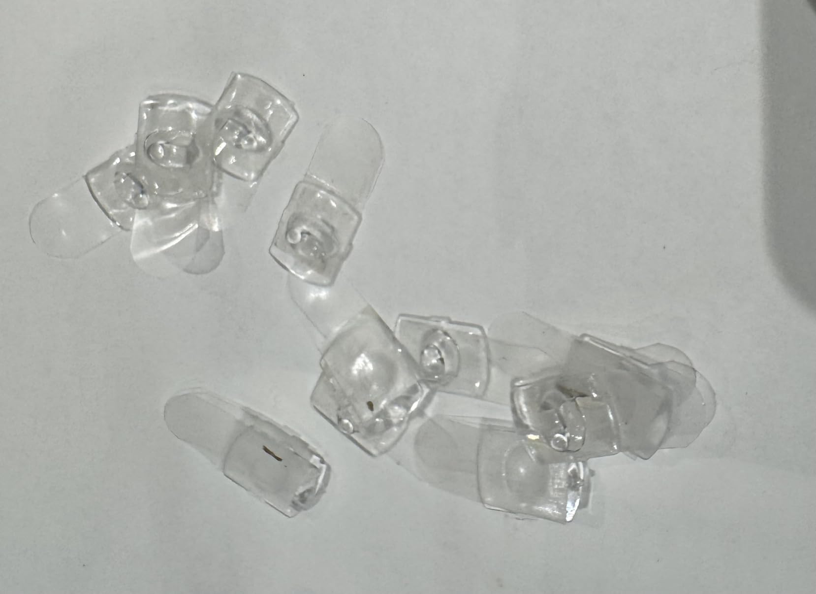 Command Crochets transparents déco clips 60 pièces guirlande