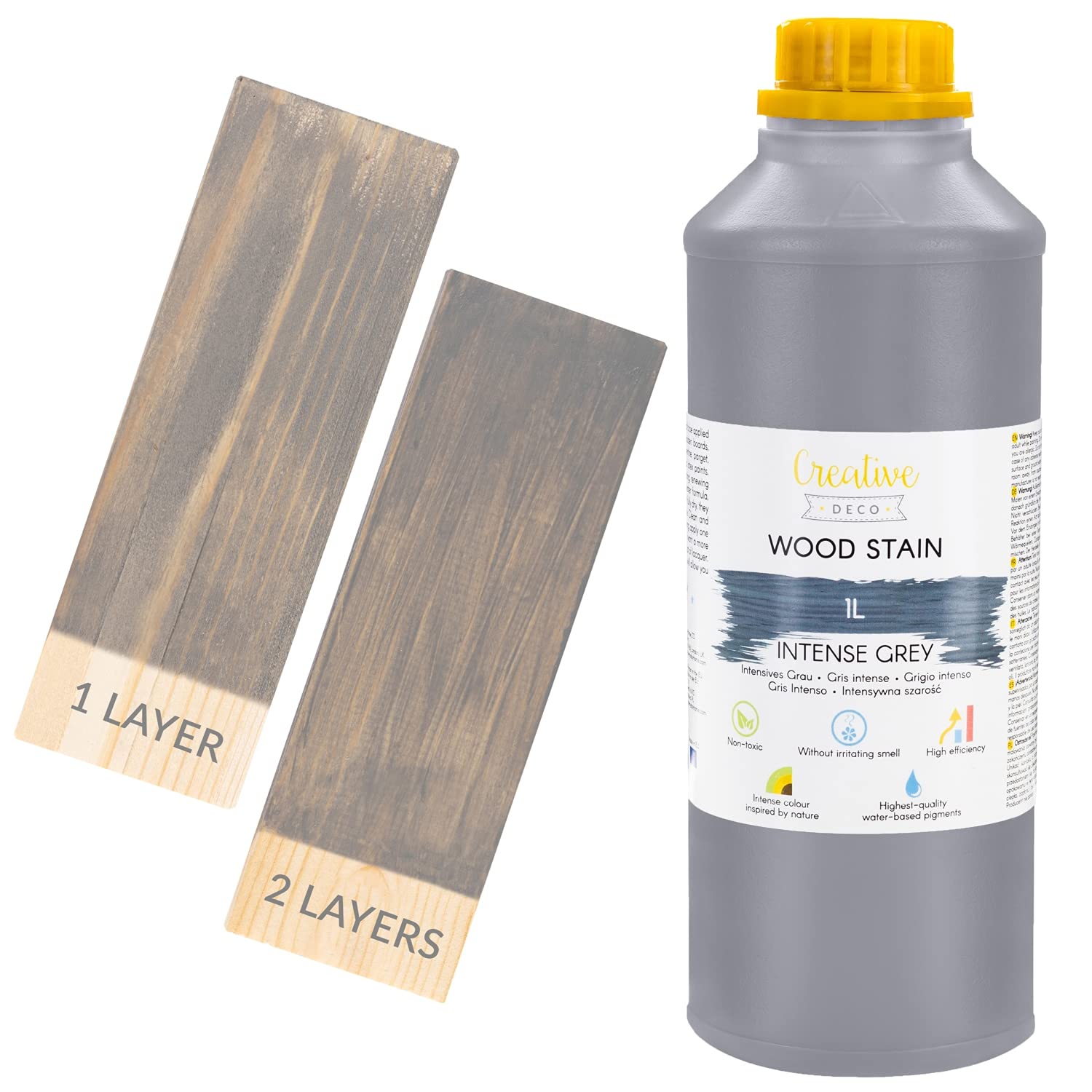 Creative Deco teinte bois gris 1L séchage rapide base eau