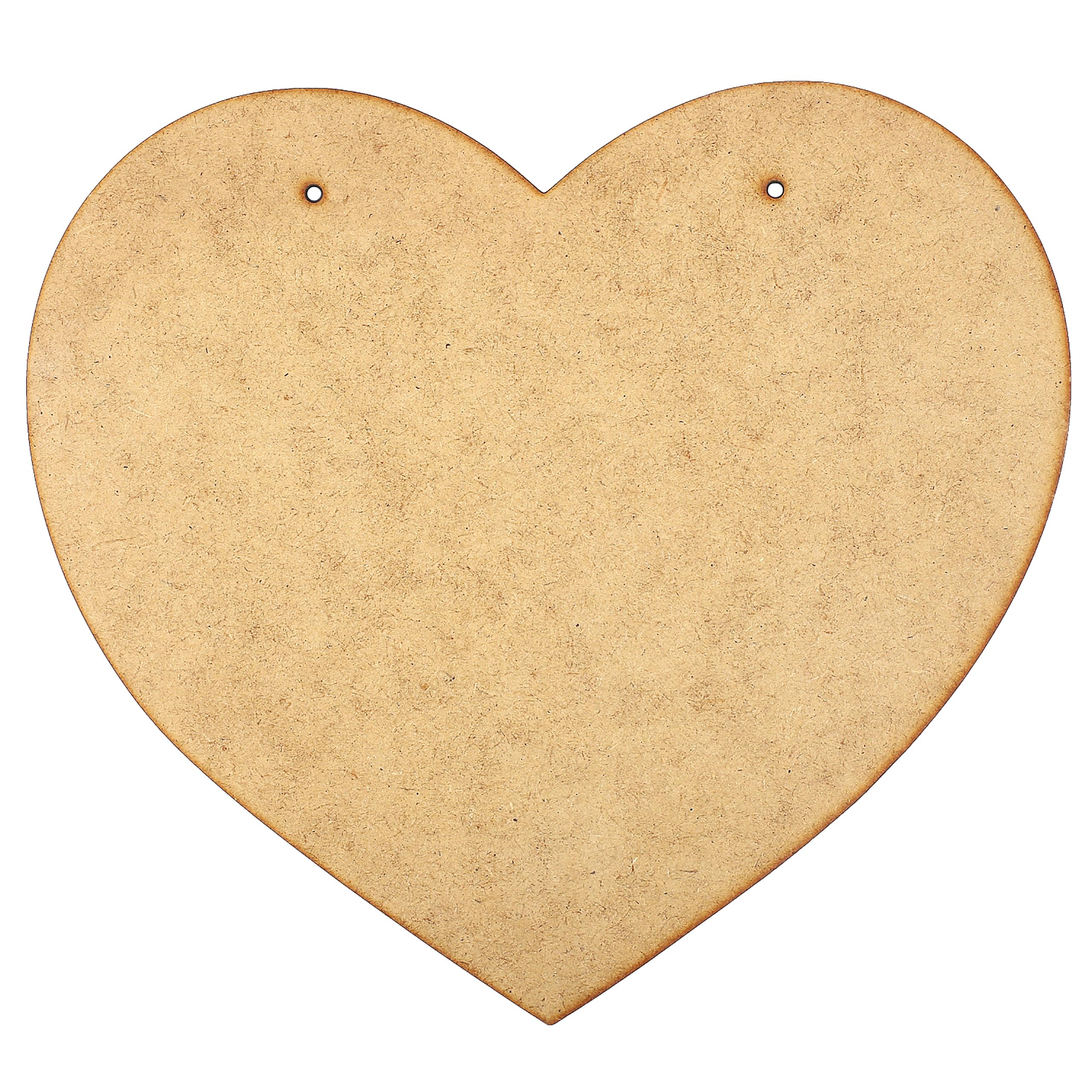 Creative Deco Plaques Cœur MDF 15x13 cm Lot de 4 à Peindre