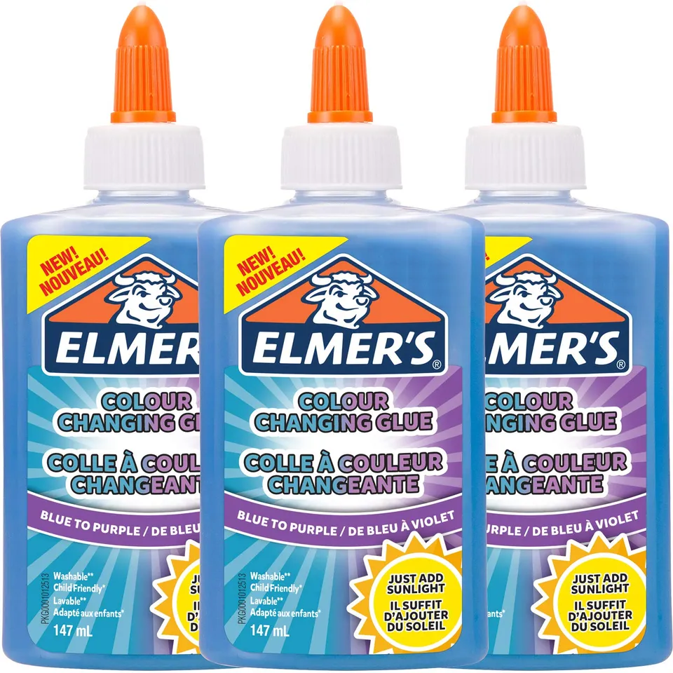 Elmer's Specialty Glue rose 147 ml x3 changement couleur