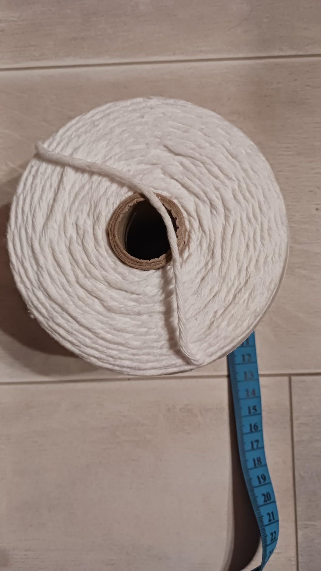 Creative Deco Corde coton blanc 3 mm bobine 300 m