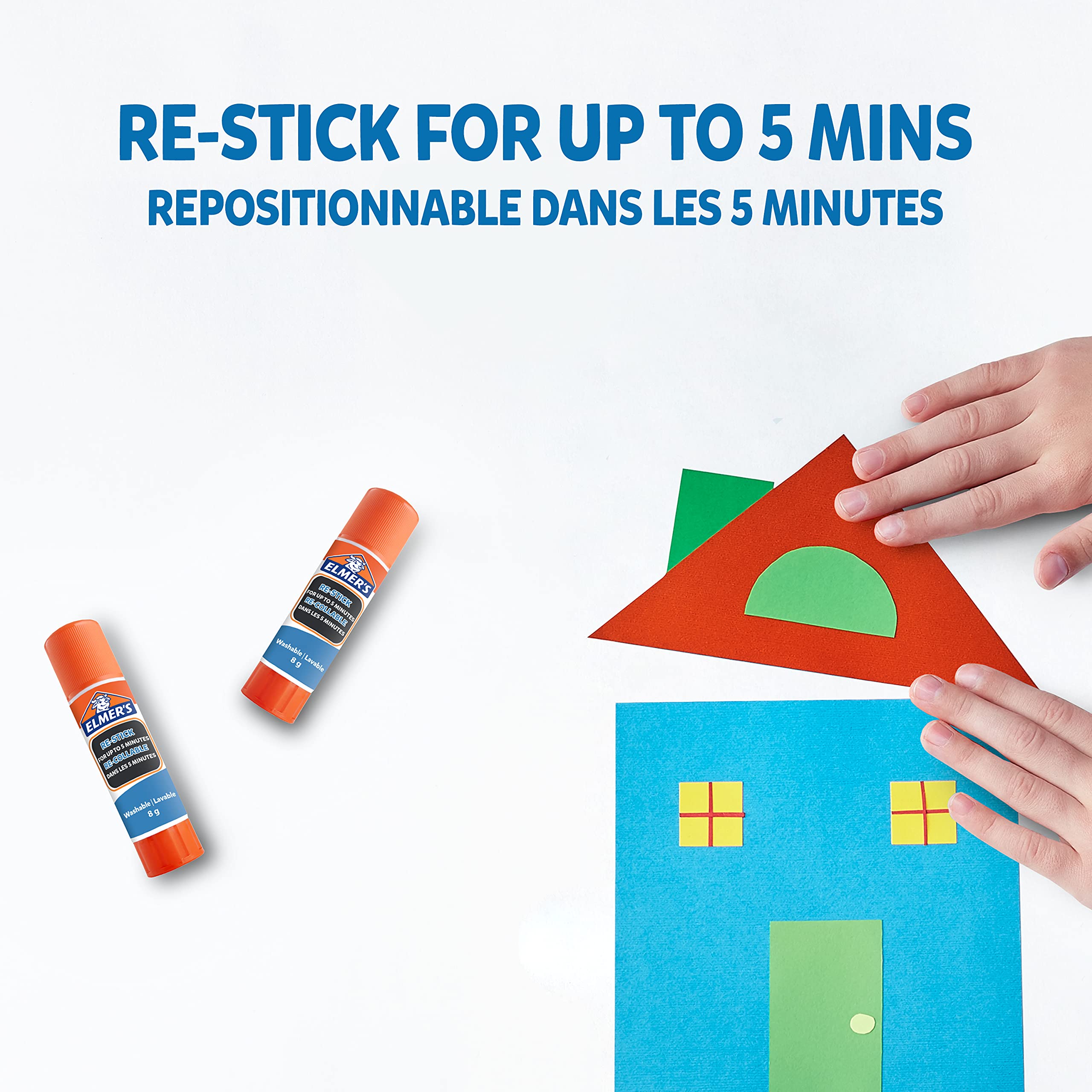 Elmer's Glue Sticks bâton colle 8 g x10 repositionnable
