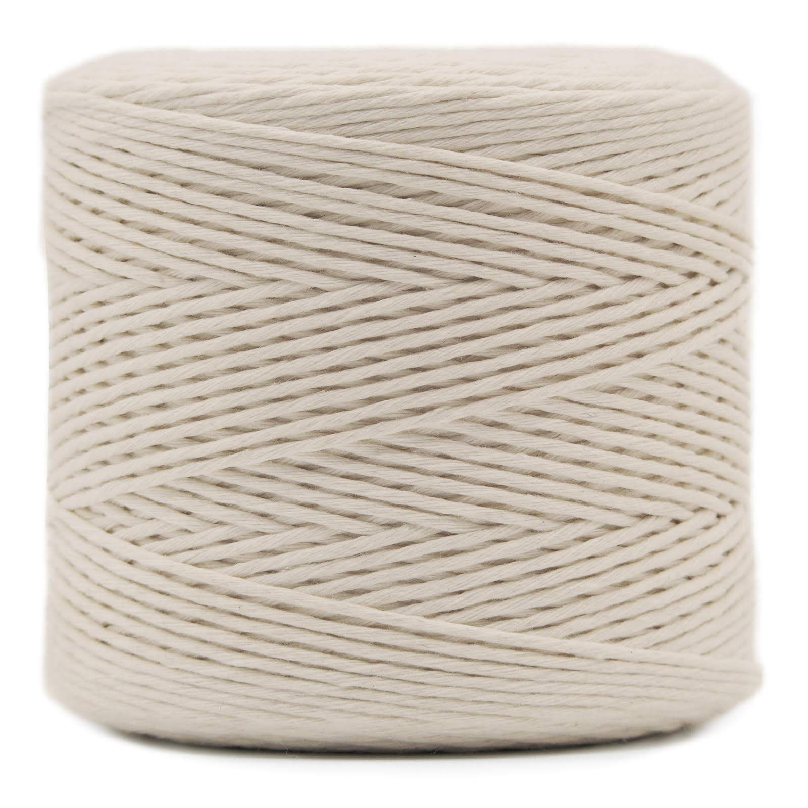 Creative Deco Corde macramé coton beige 3 mm x 300 m ficelle