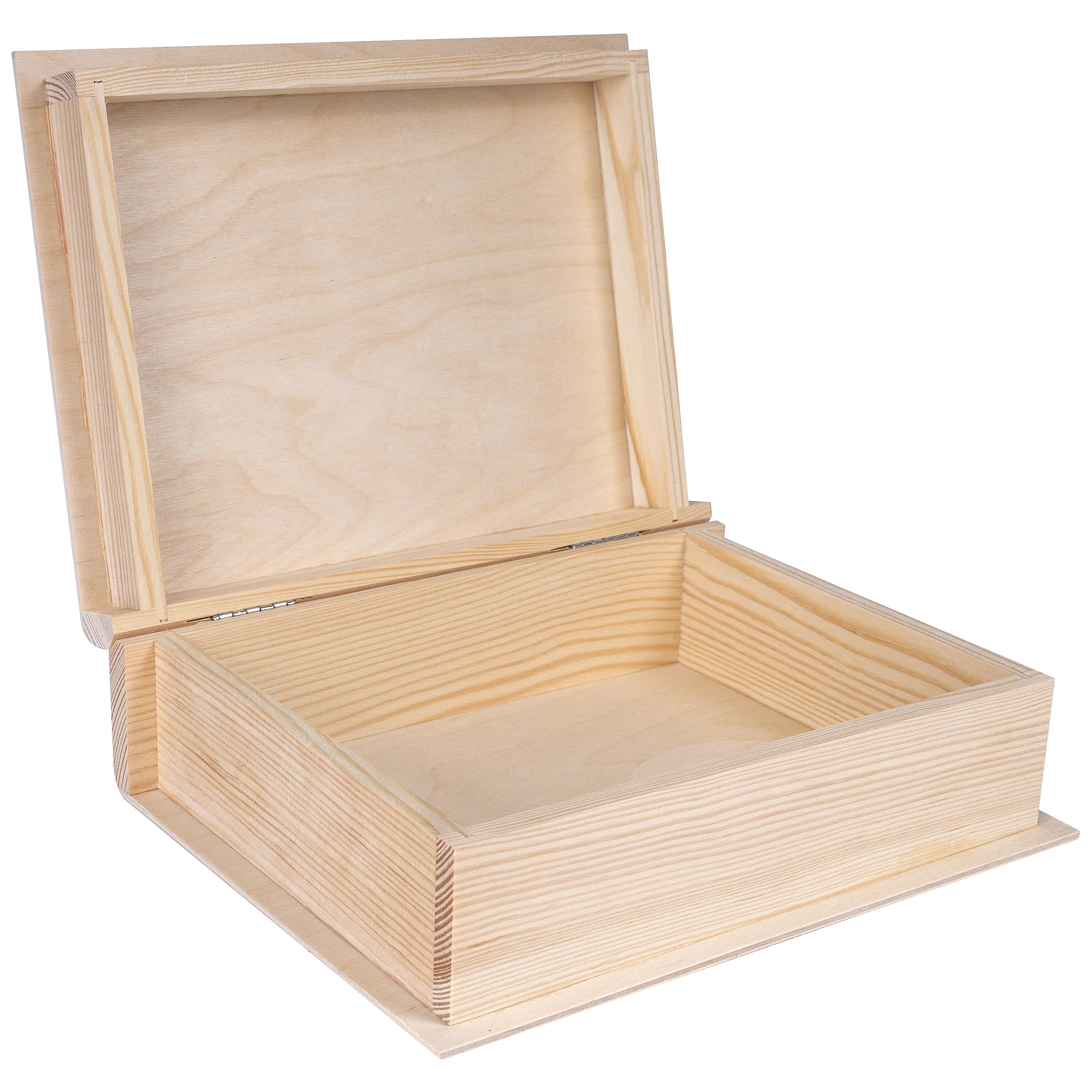 Creative Deco Boîte Livre Bois Personnalisée 24x19x7,5 cm Cadeau