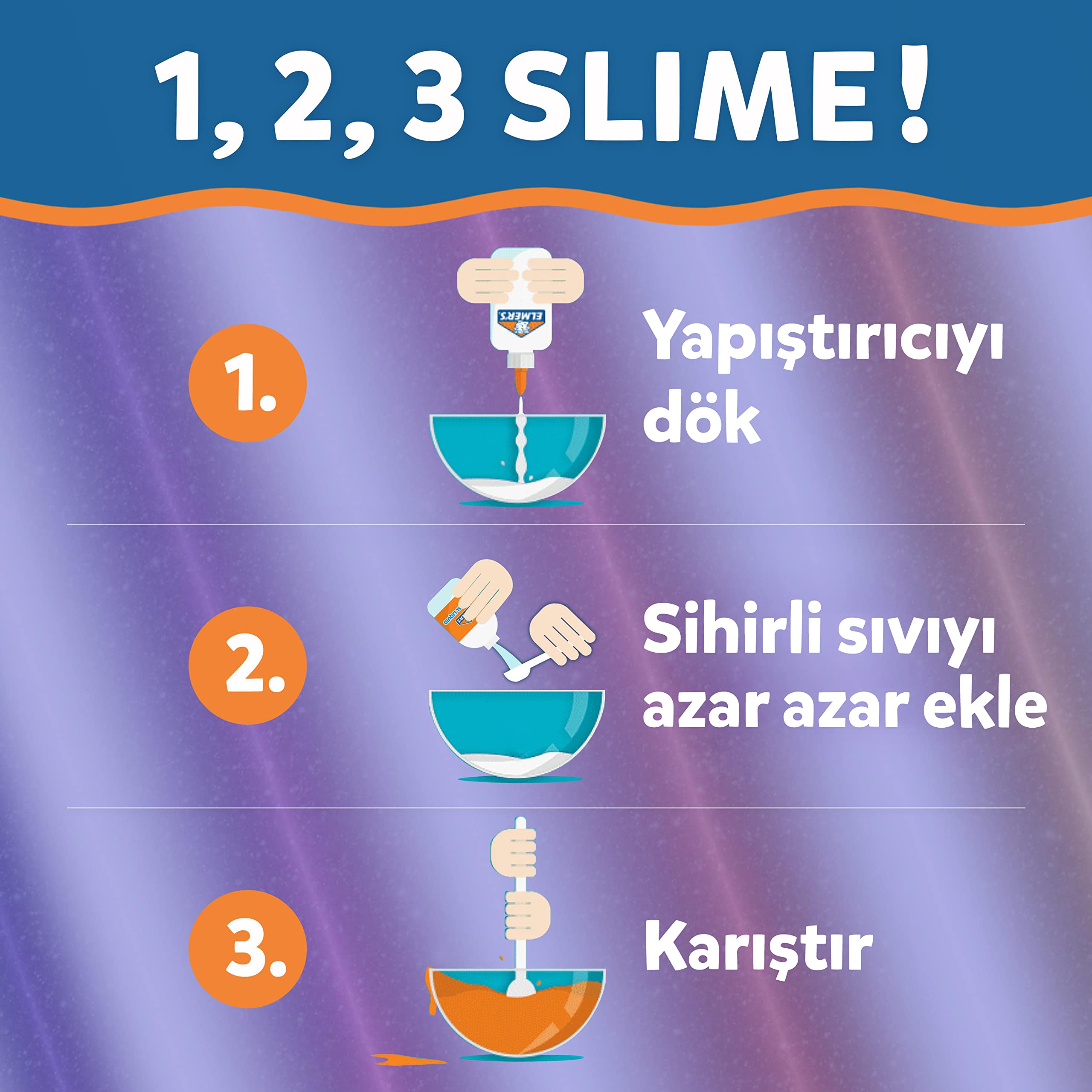 Elmer's Slime Activator liquide magique 255 g métallique