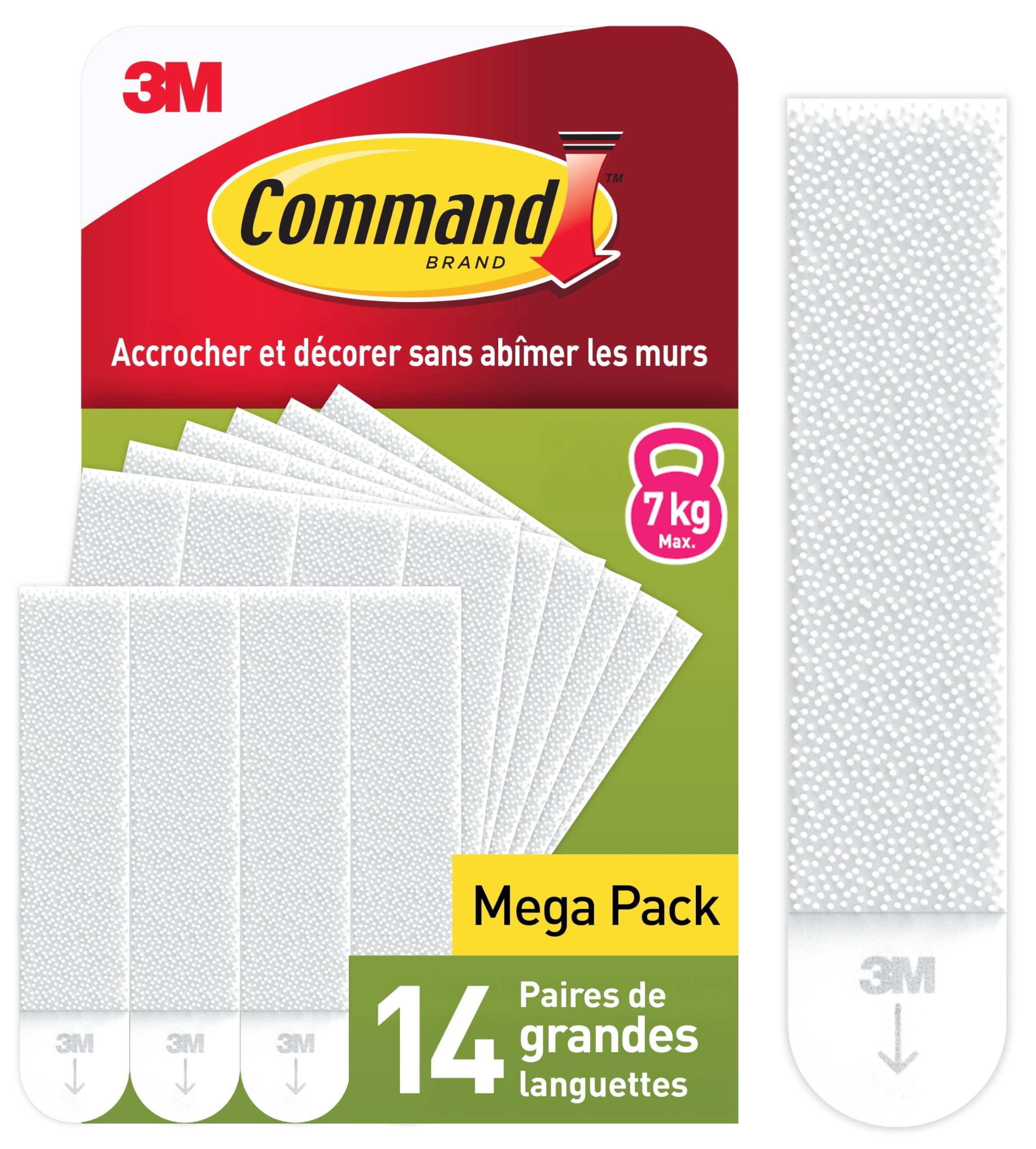 Command languettes tableaux grandes blanches 7kg 14 paires