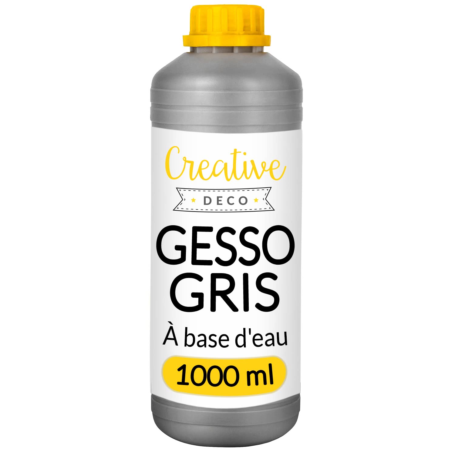 Creative Deco Gesso Acrylique Gris 1 L Sous-Couche