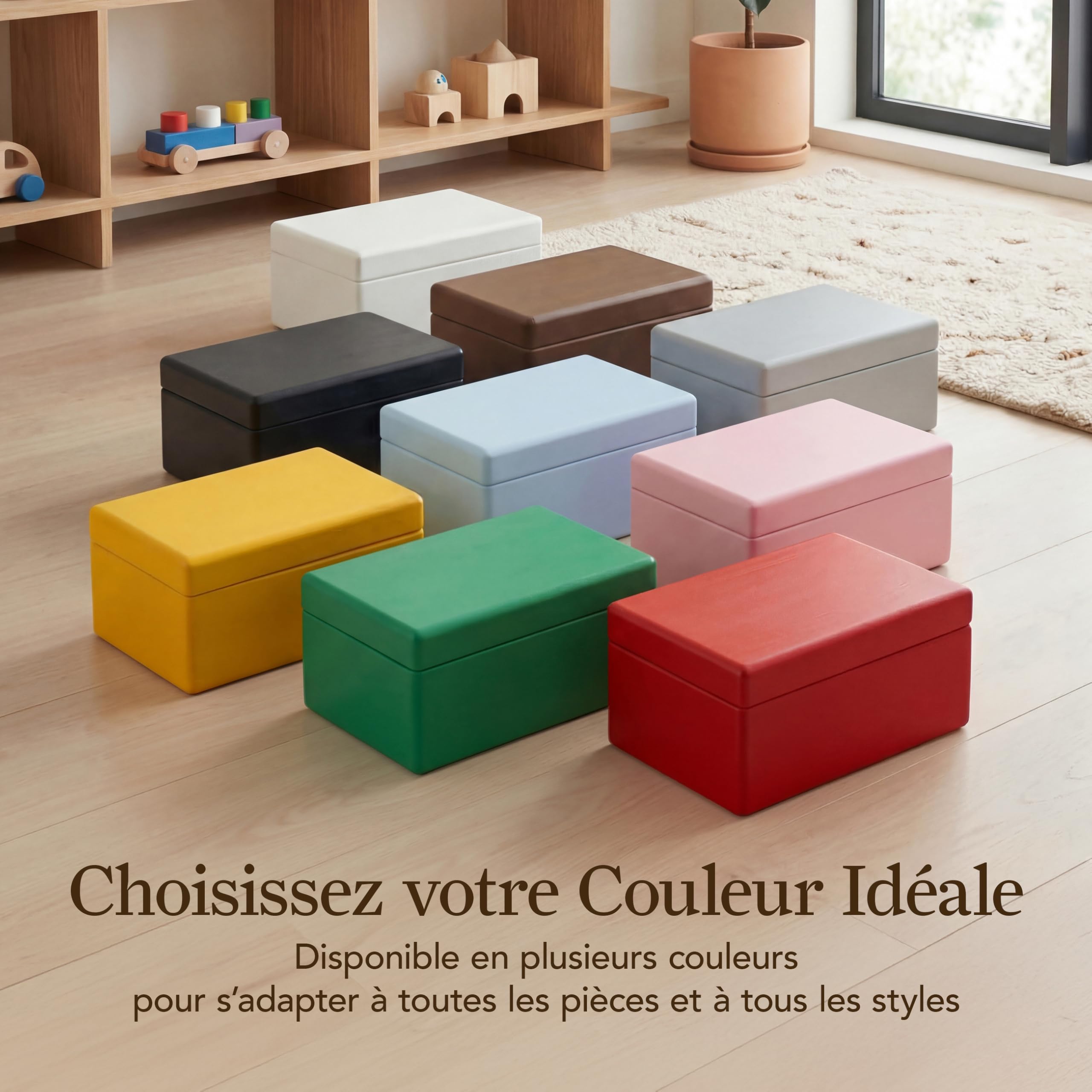 Creative Deco Boîte en bois blanc 30 cm avec couvercle