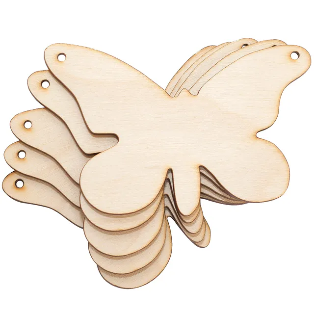 Creative Deco Papillon bois 8,9x5,8 cm lot 10 à peindre