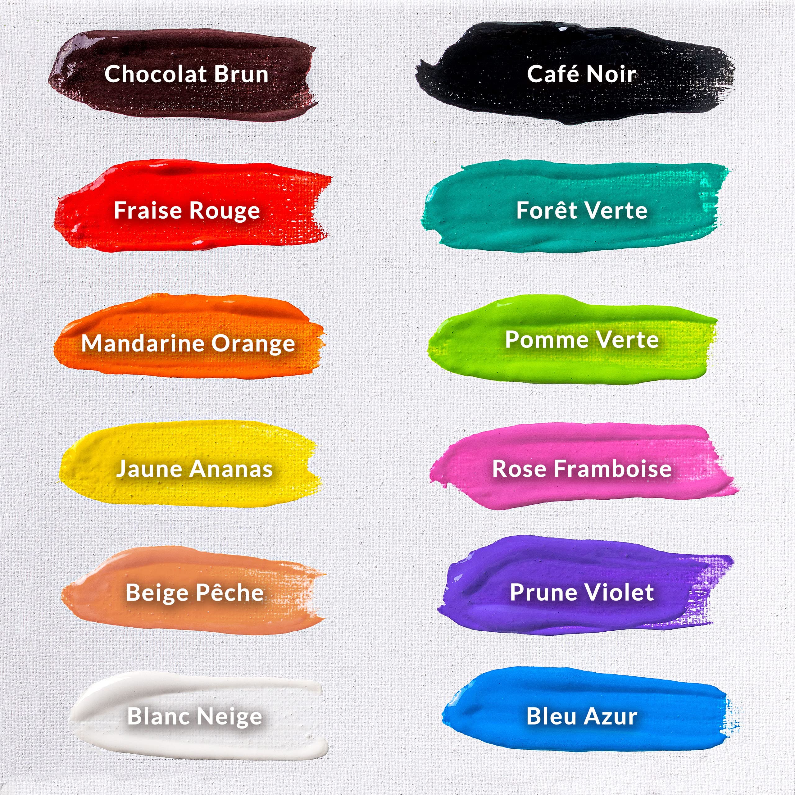 Creative Deco Tempera peinture enfant lavable 12x20ml base eau
