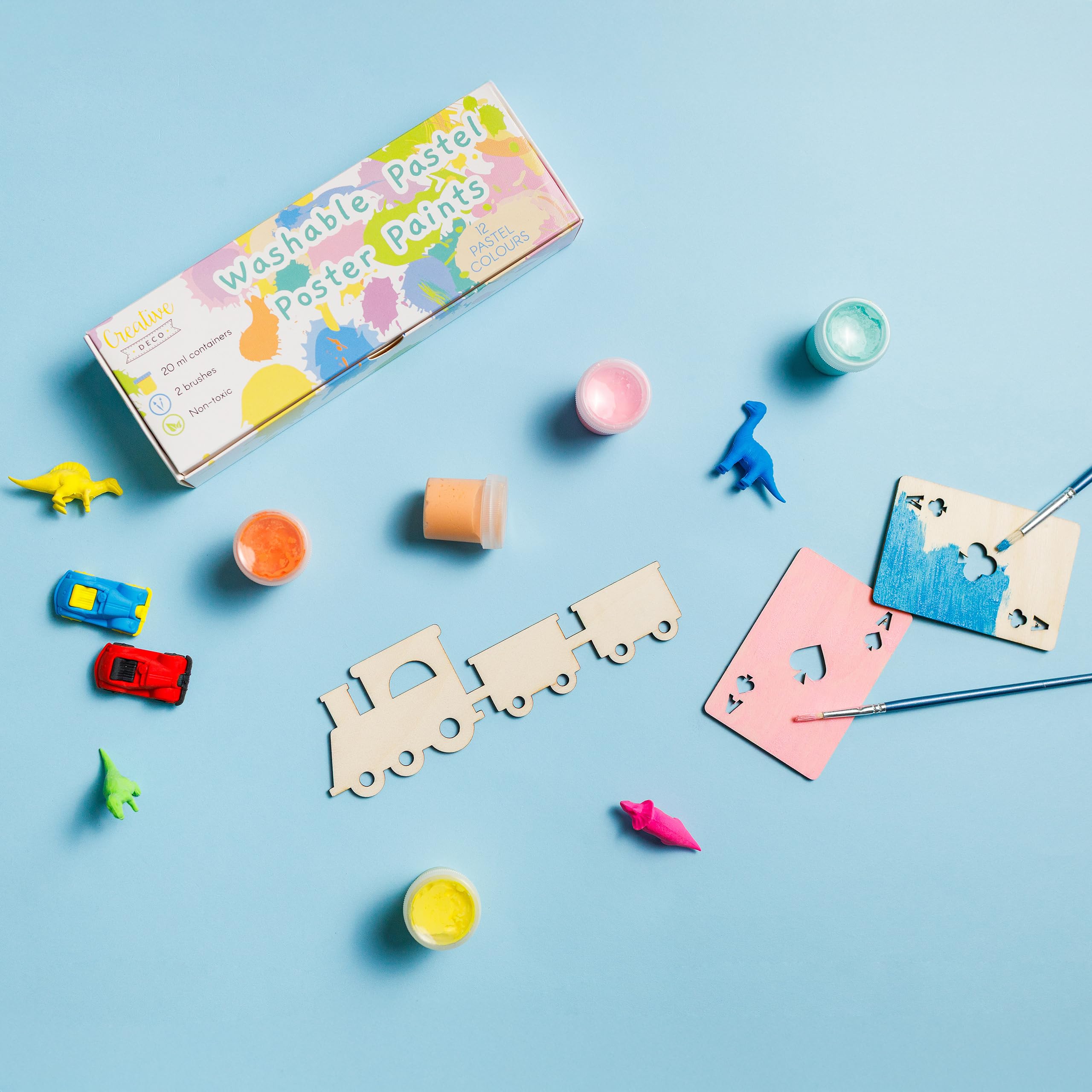 Creative Deco Puzzle 3 forme bois à peindre 3 mm