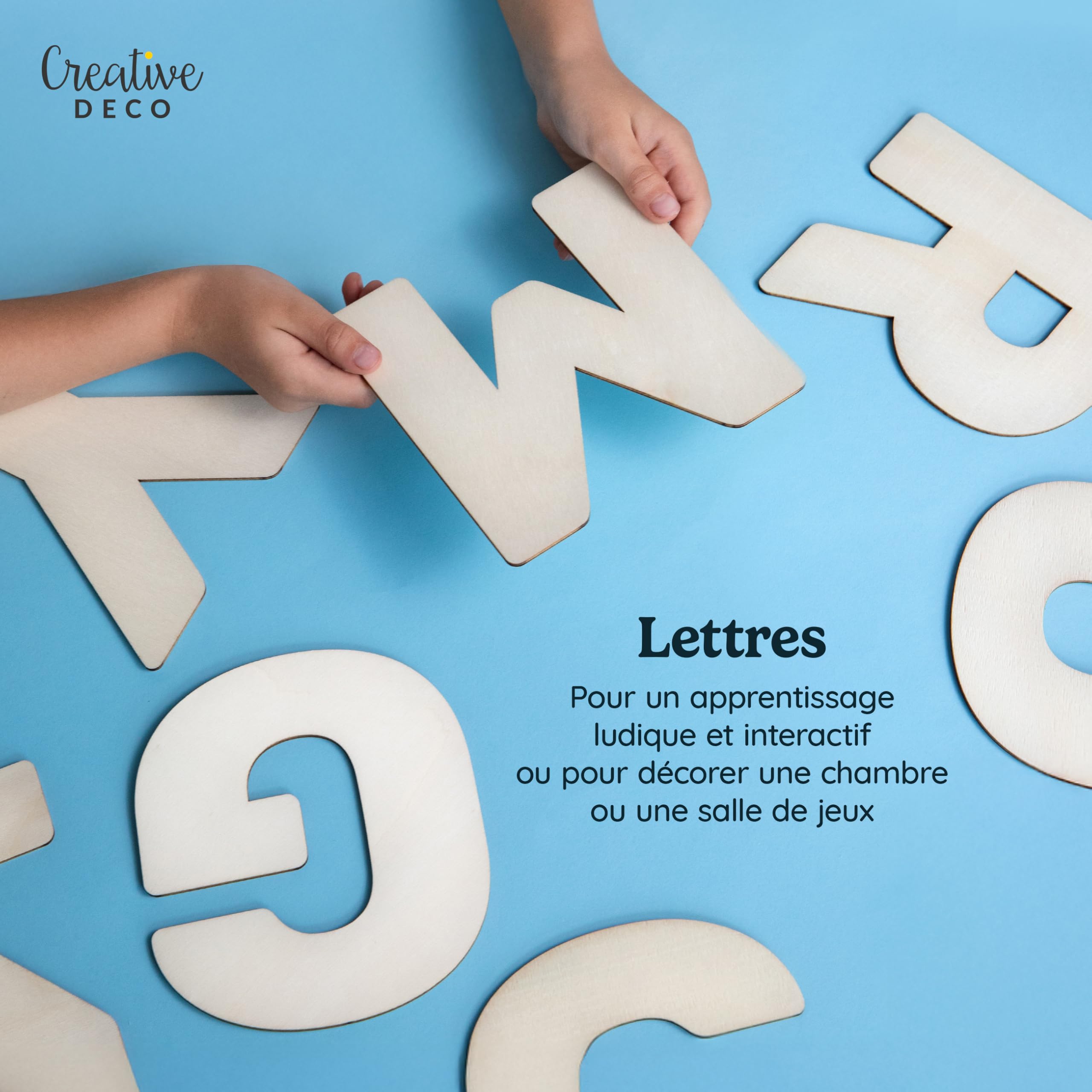 Creative Deco Lettre S lettre bois 3 mm contreplaqué à peindre