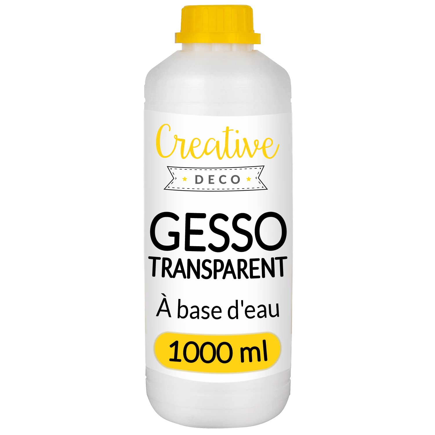 Creative Deco Gesso Acrylique Transparent sous-couche 1L mat