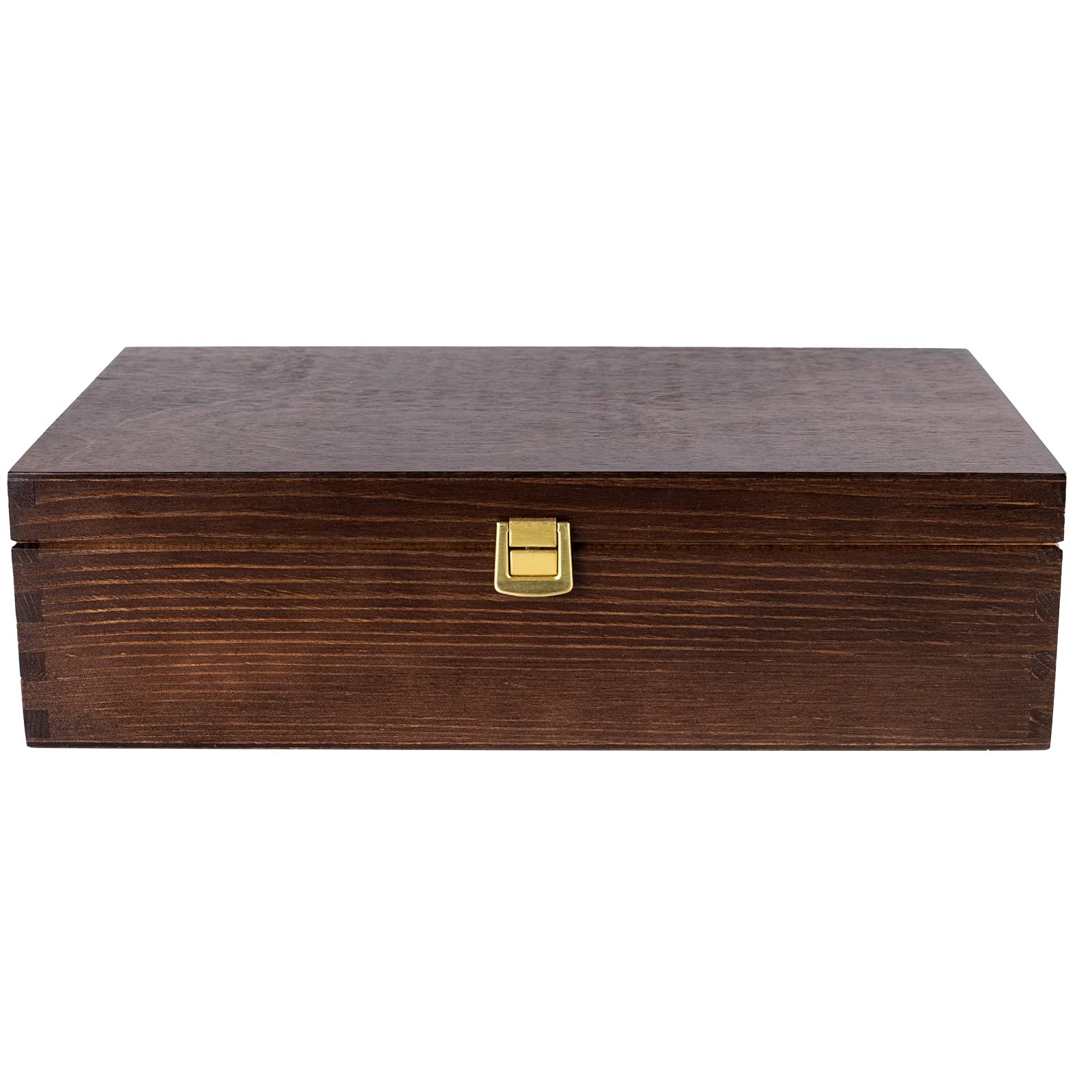 Creative Deco caisse à vin bois marron 2 bouteilles 35x21 cm