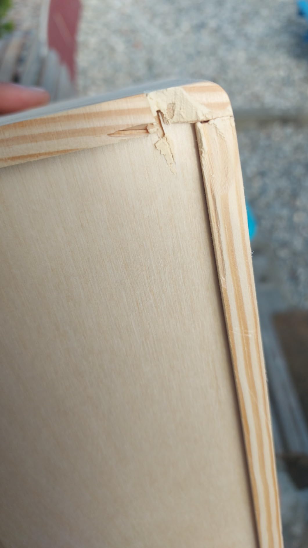 Creative Deco Boîte en bois brut 21,4 cm beige à décorer