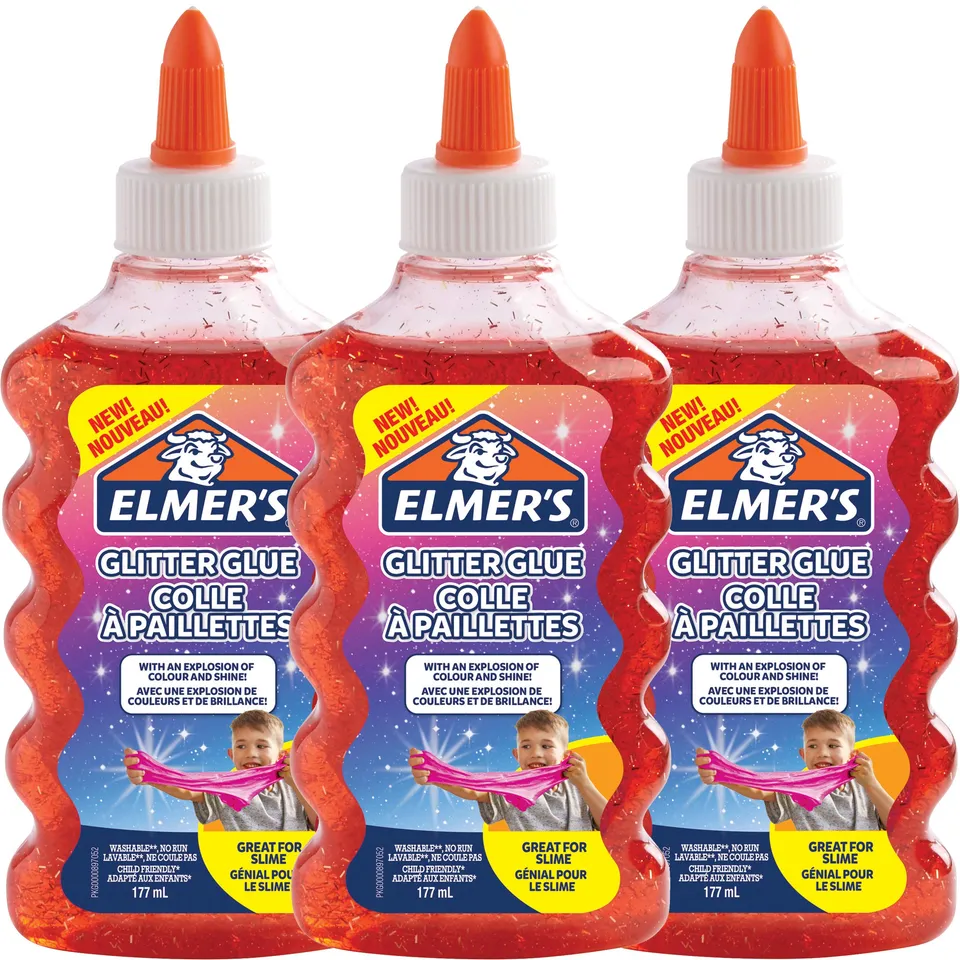 Elmer's Specialty Glue colle pailletée rouge 177ml slime