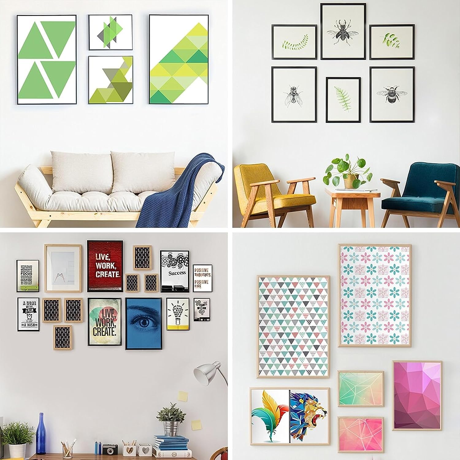 Command Languettes Accroches Tableaux assortiment sans percer