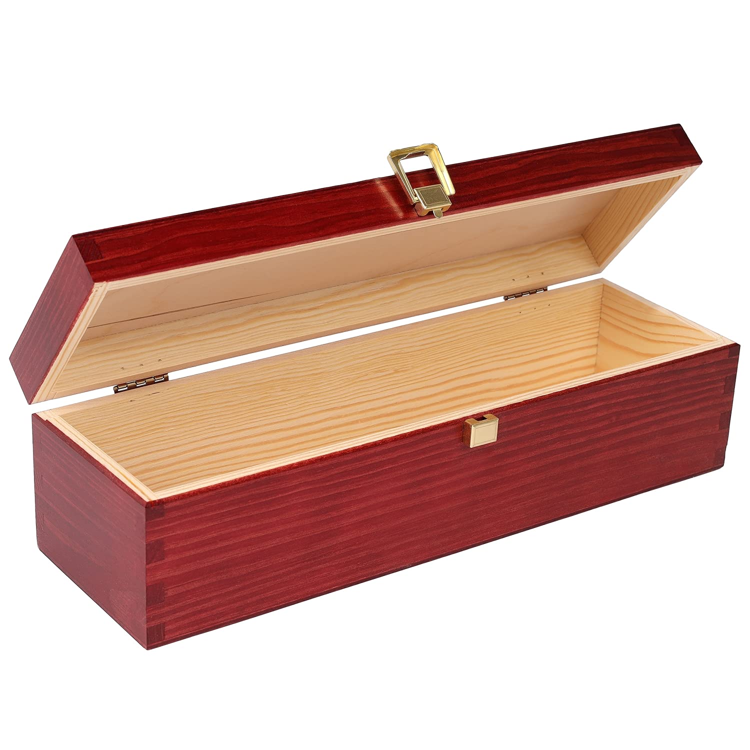 Creative Deco Boîte vin bois 36x11x9,8 cm 1 bouteille