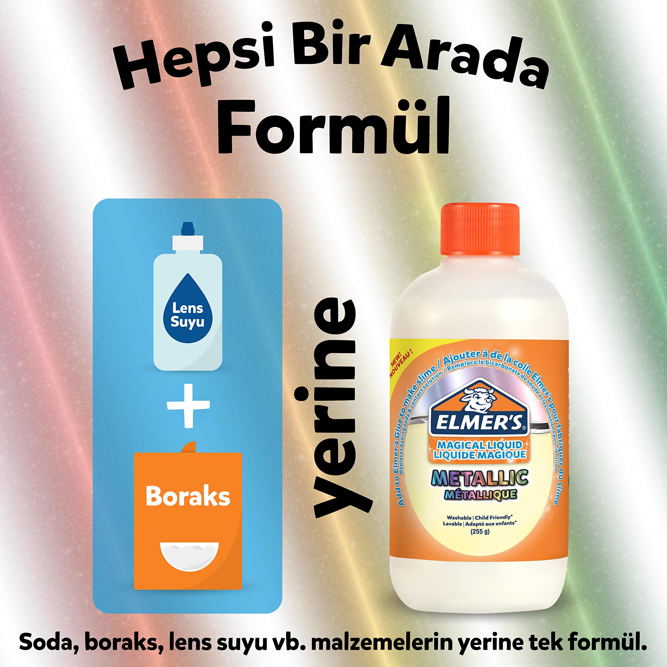 Elmer's Slime Activator liquide magique 255 g métallique