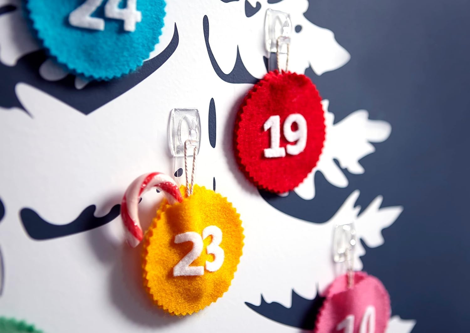 Command Crochets transparents déco clips 60 pièces guirlande